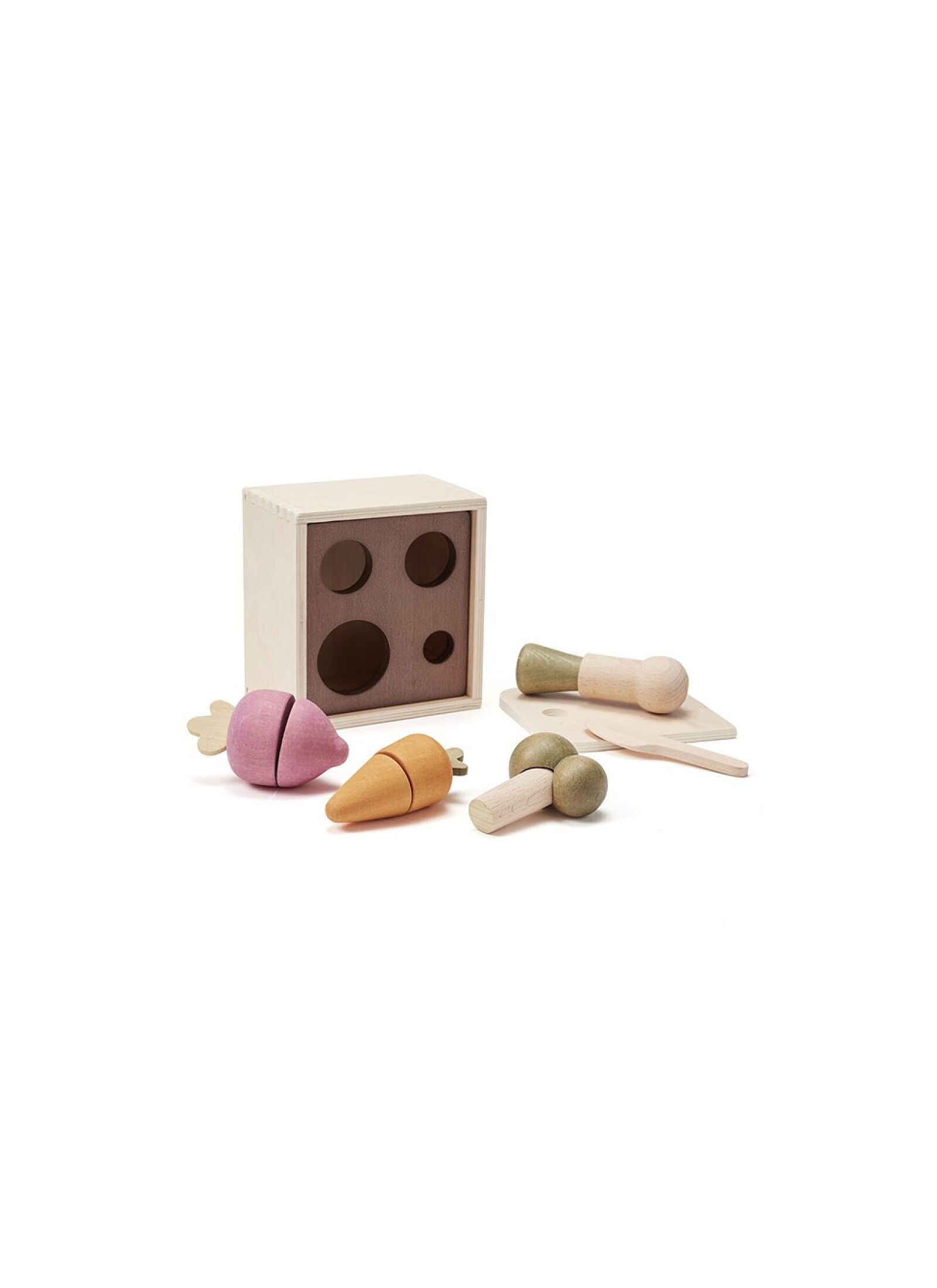 WOODEN TOY PLANT BOX