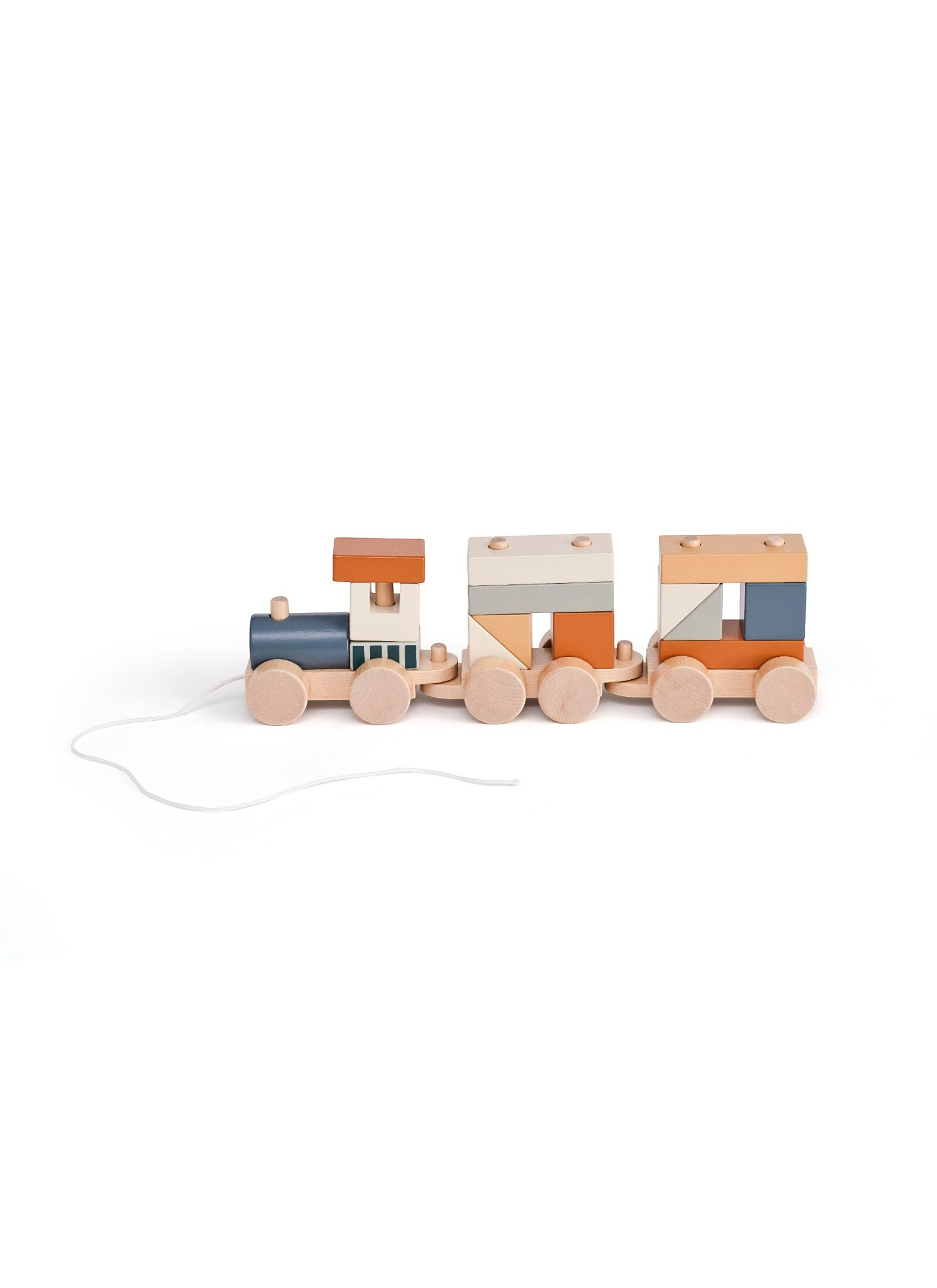 WOODEN TRAIN WITH SORTING BLOCKS