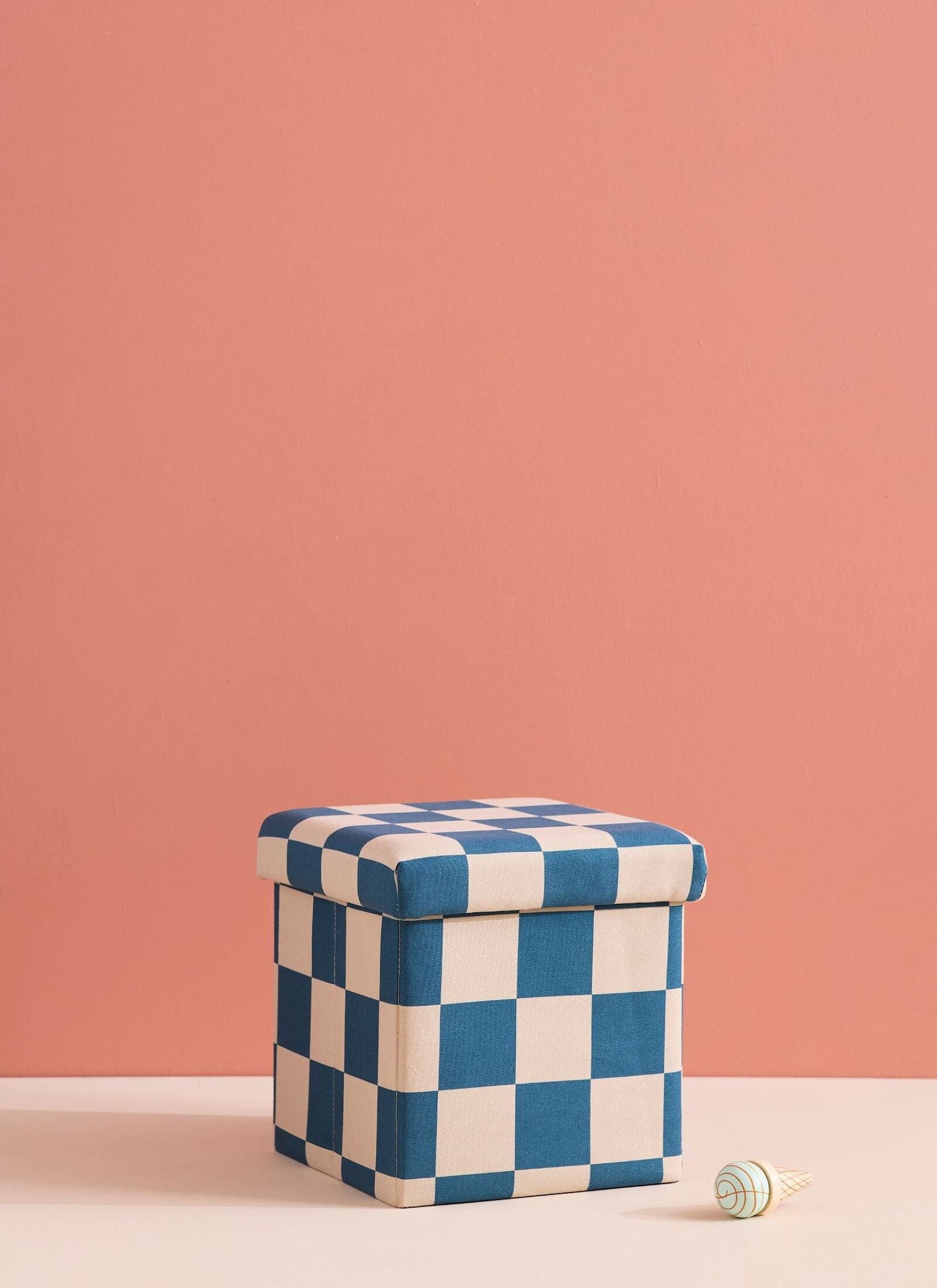 STOOL WITH STORAGE SPACE PETROL