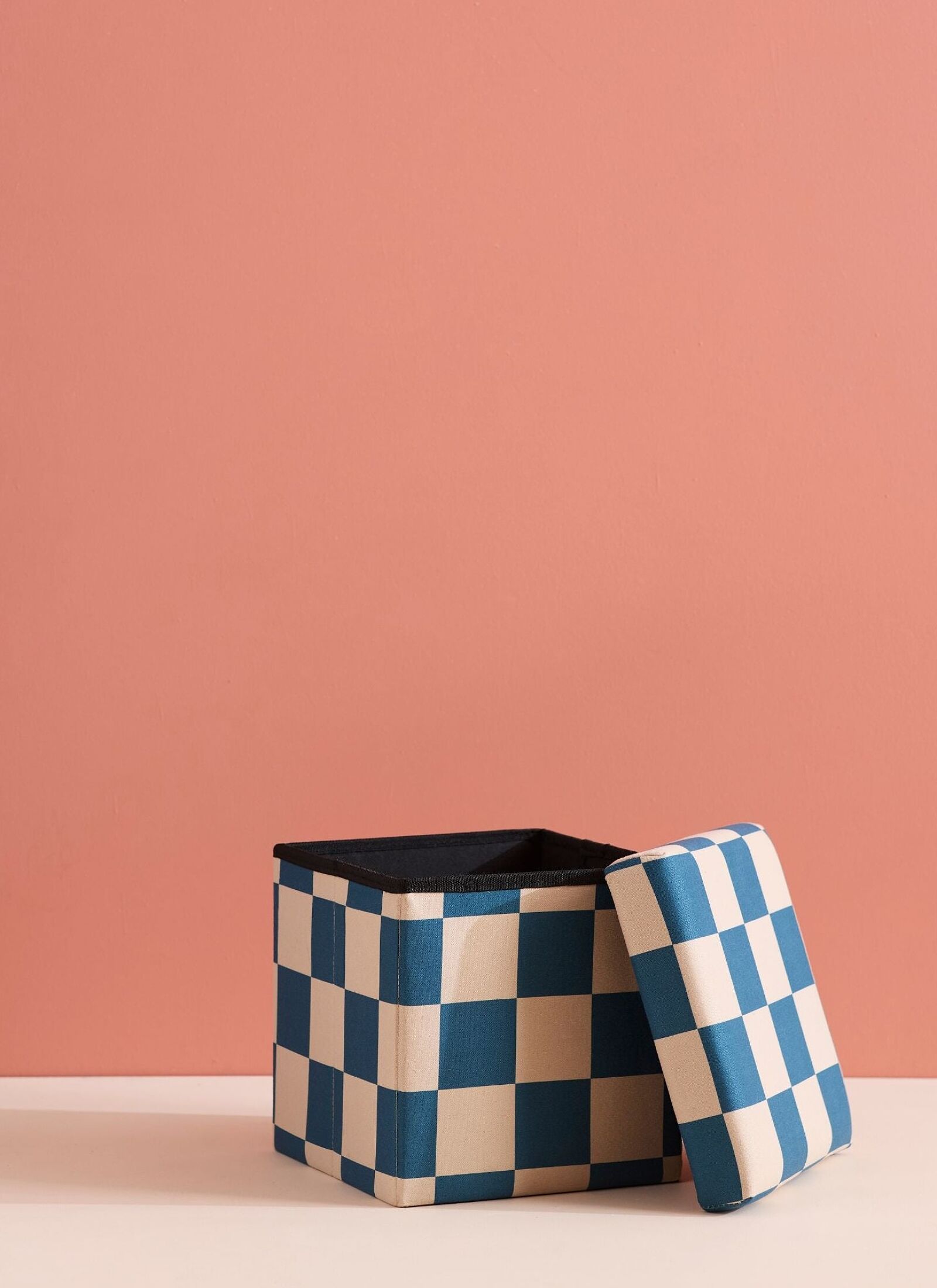 STOOL WITH STORAGE SPACE PETROL