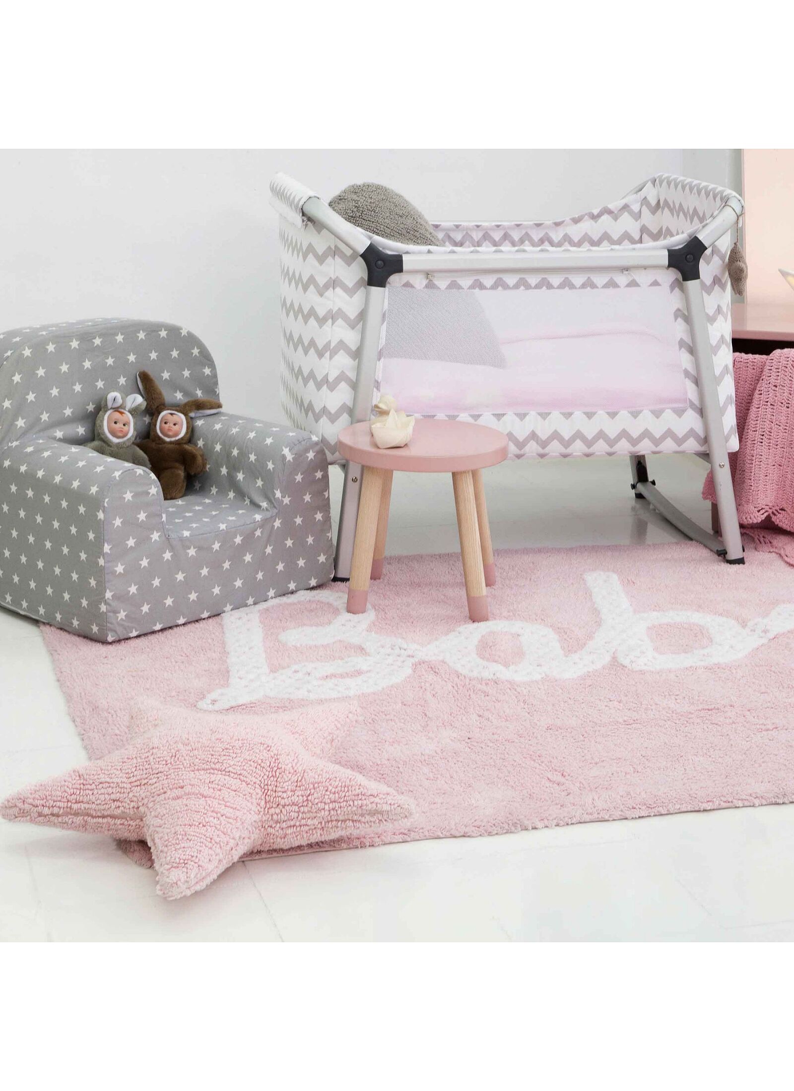 CUSHION STAR PINK