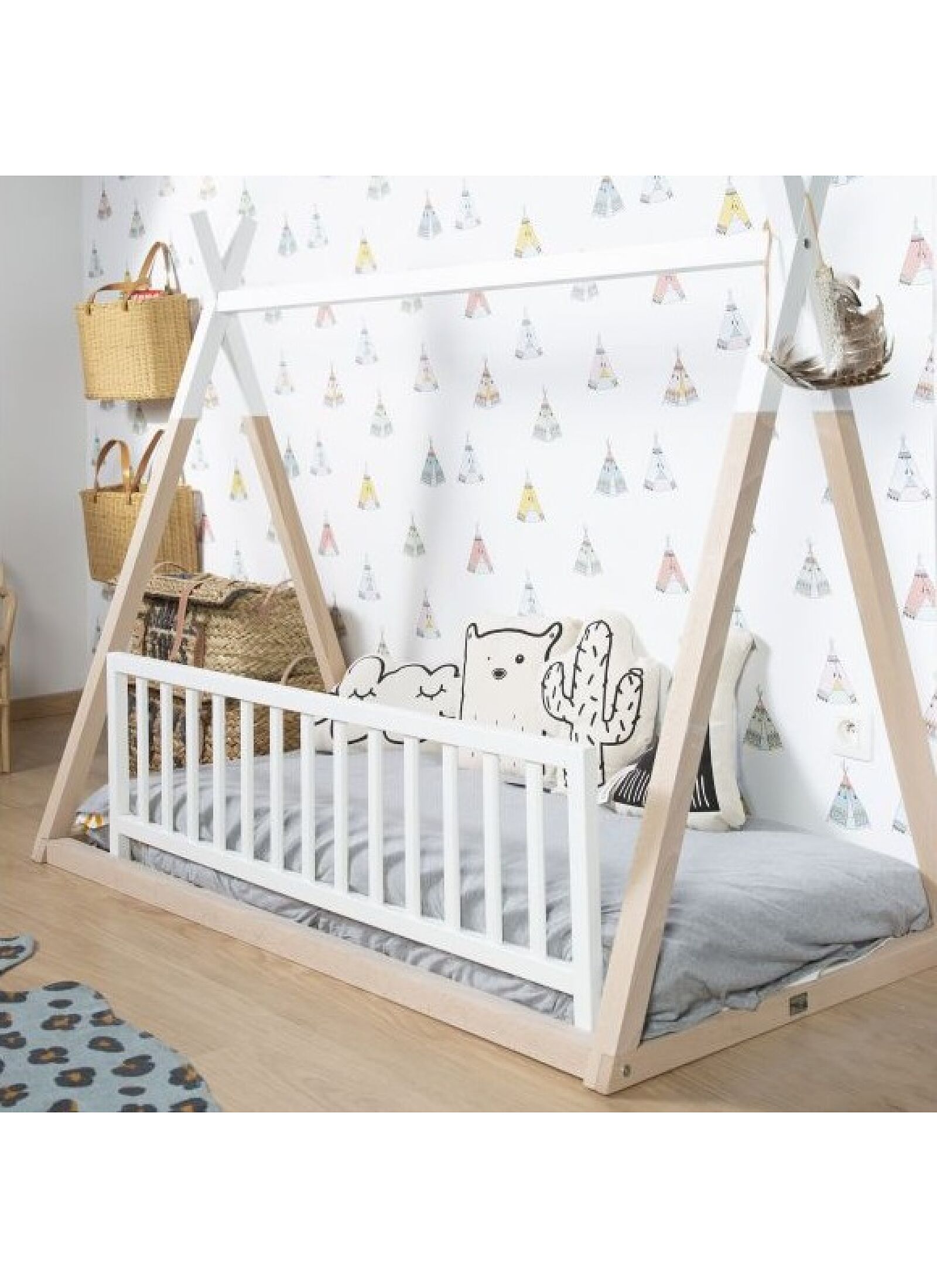 BED RAIL WHITE