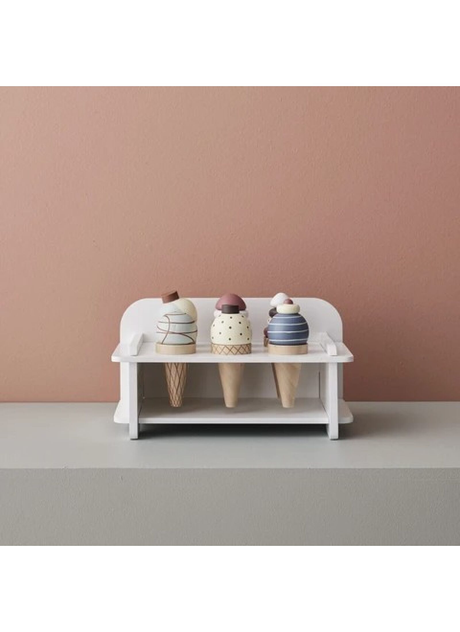 WOODEN ICE CREAM WITH RACK