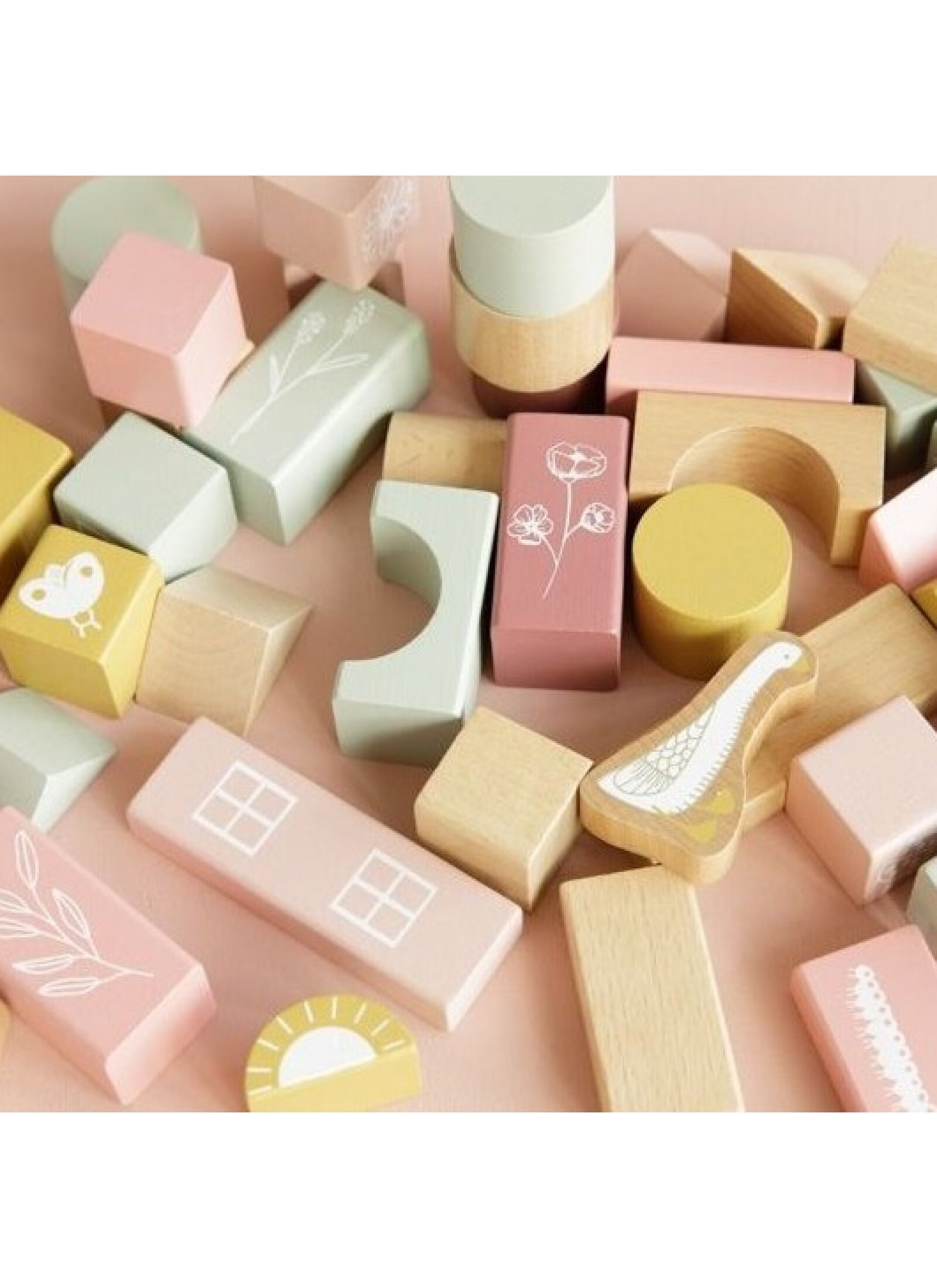 BUILDING BLOCKS LITTLE GOOSE PINK