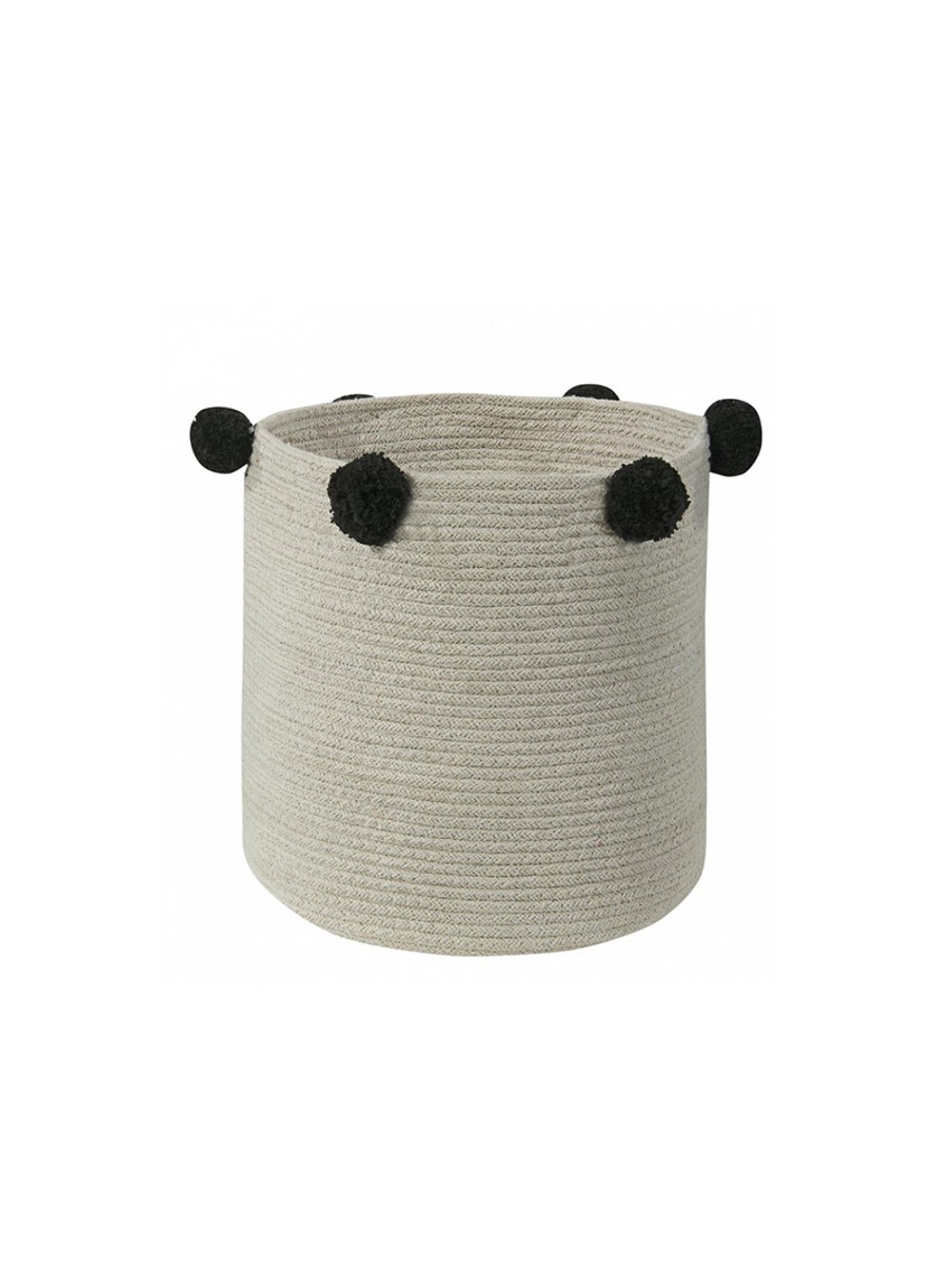 BASKET BUBBLY NATURAL-BLACK (30X30)