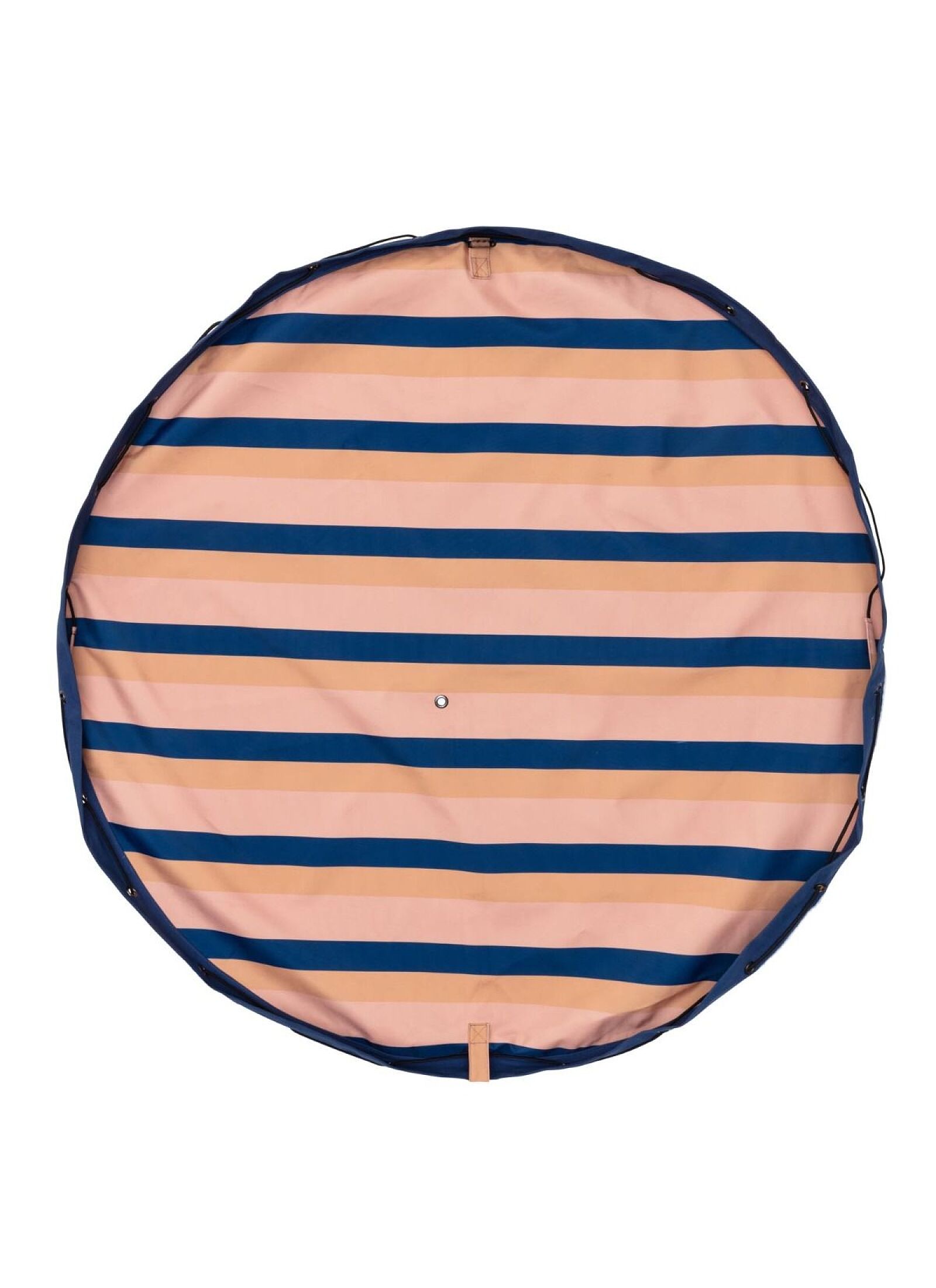 OUTDOOR PLAY MAT-STORAGE BAG MOKKA STRIPES