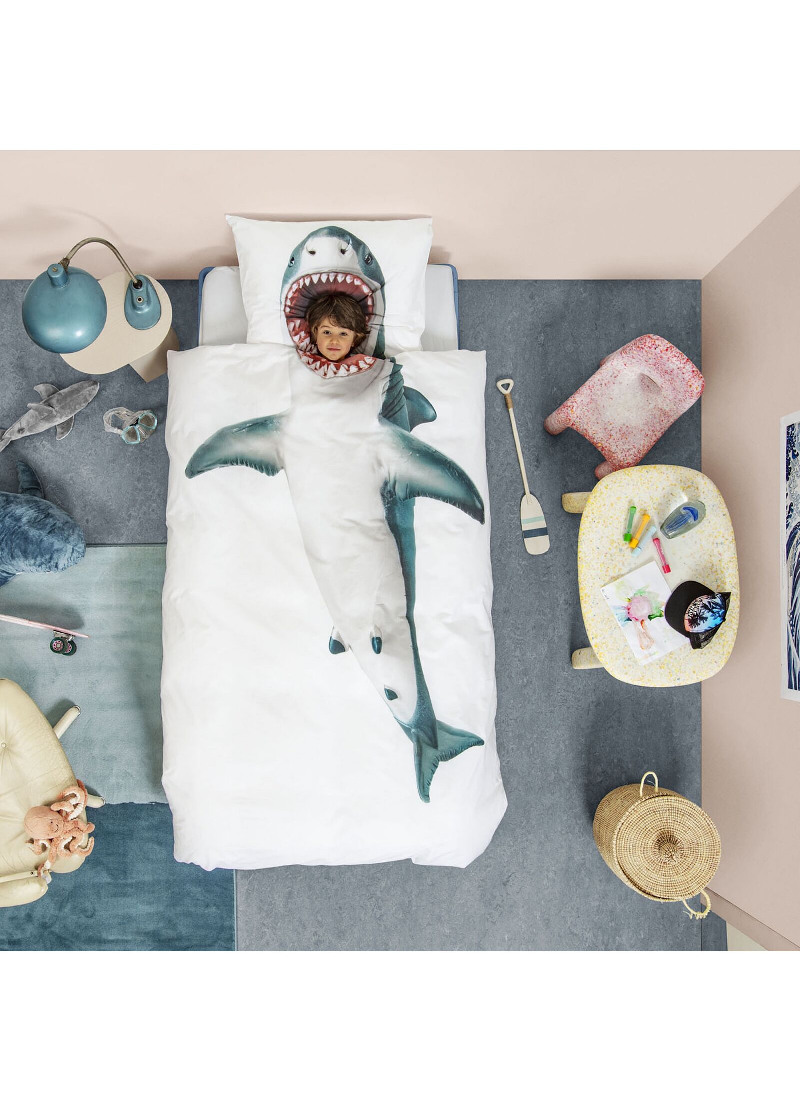 SINGLE DUVET COVER SHARK