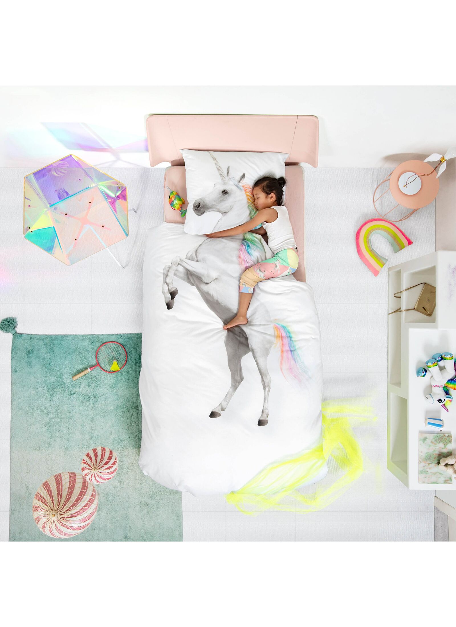 SINGLE DUVET COVER UNICORN