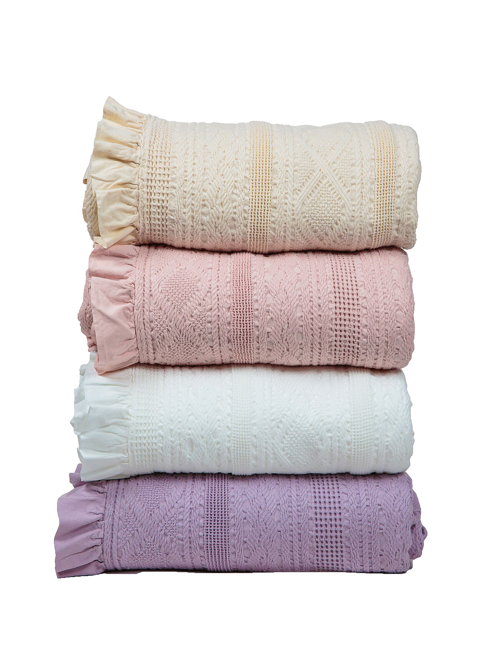 DOUBLE BLANKET APT-454 ECRU