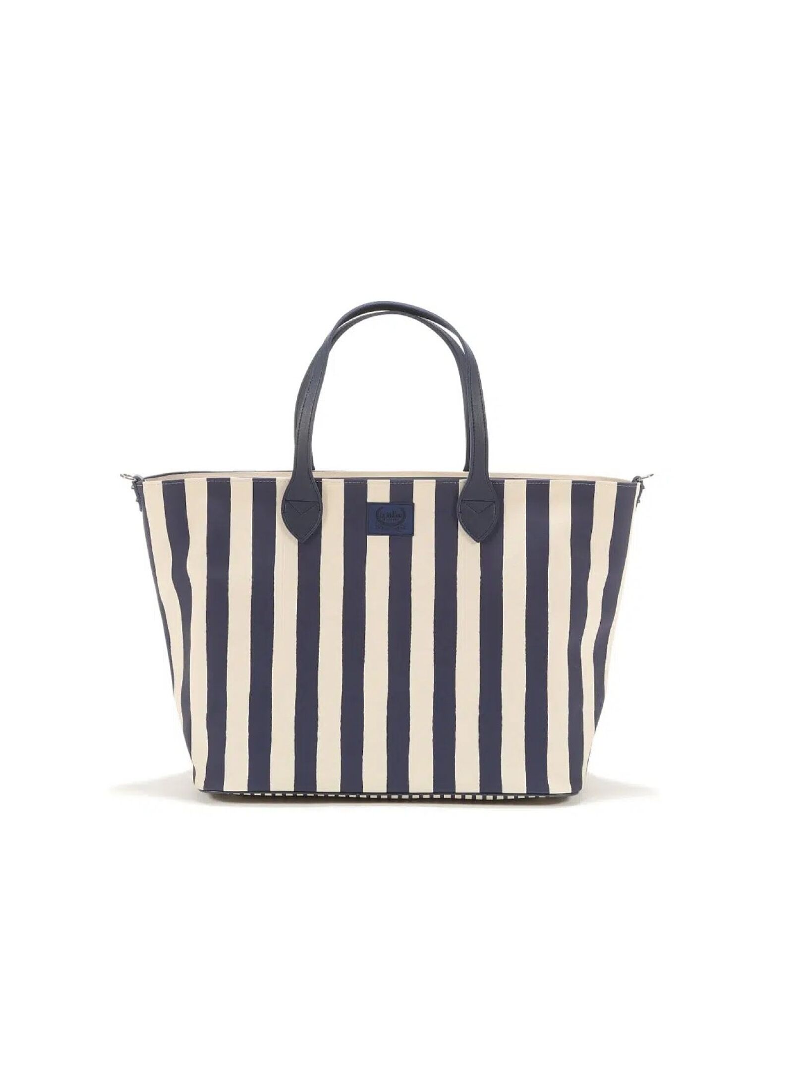 MOMMY'S LARGE BAG STRIPES NAVY