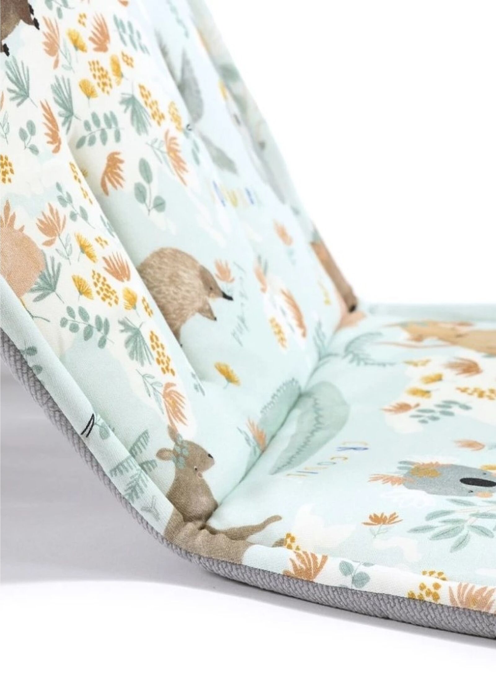 STROLLER PAD DUNDEE &AMP; FRIENDS BLUE VELVET GREY CLASSIC
