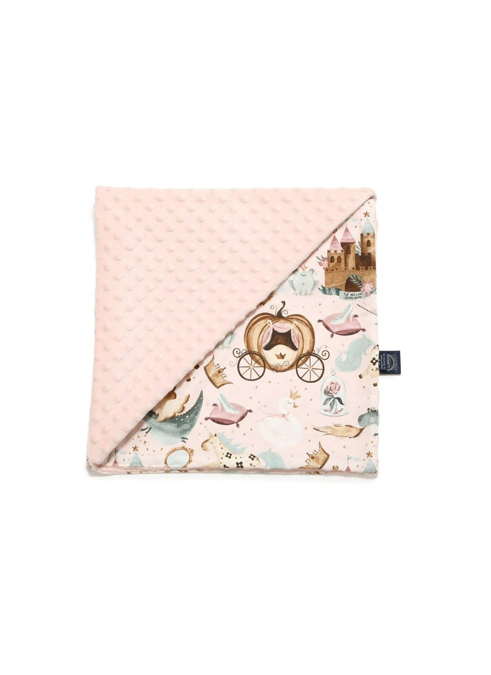 CRIB BLANKET (110X140) PRINCESS SMOKE ROSE
