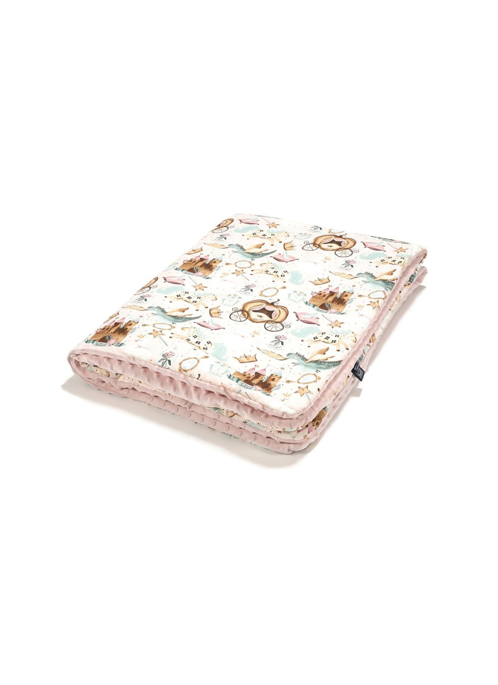 CRIB BLANKET (110X140) PRINCESS SMOKE ROSE