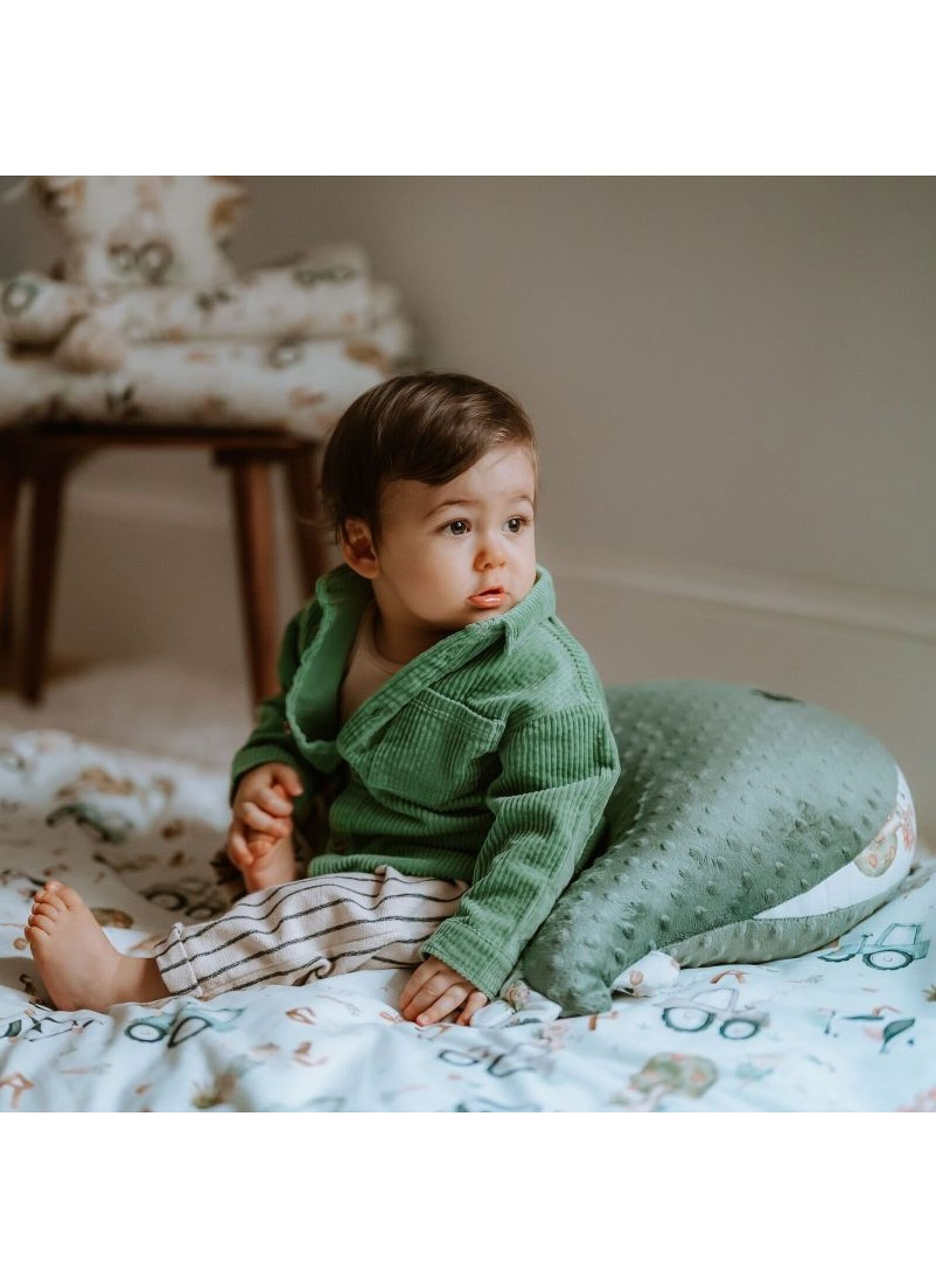 CRADDLE BLANKET (80X100) ABC FARM KHAKI