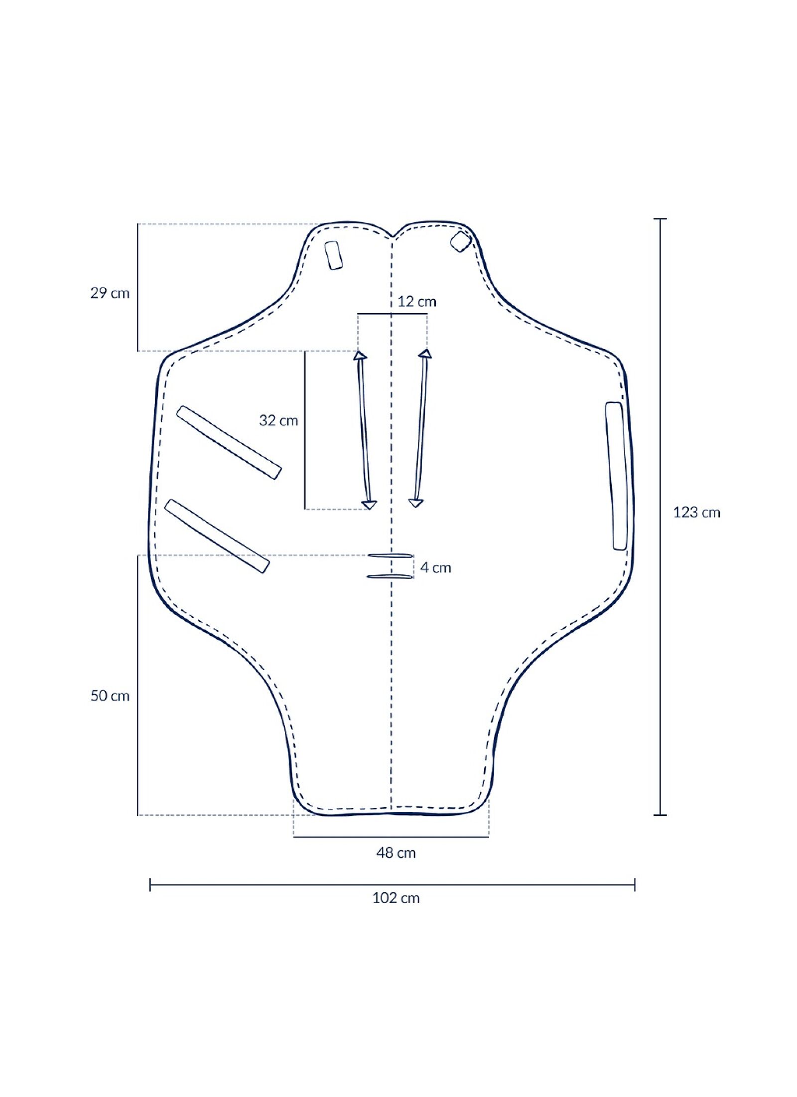 CAR SEAT BLANKET ROSSIE SMOKE ROSE MULTI