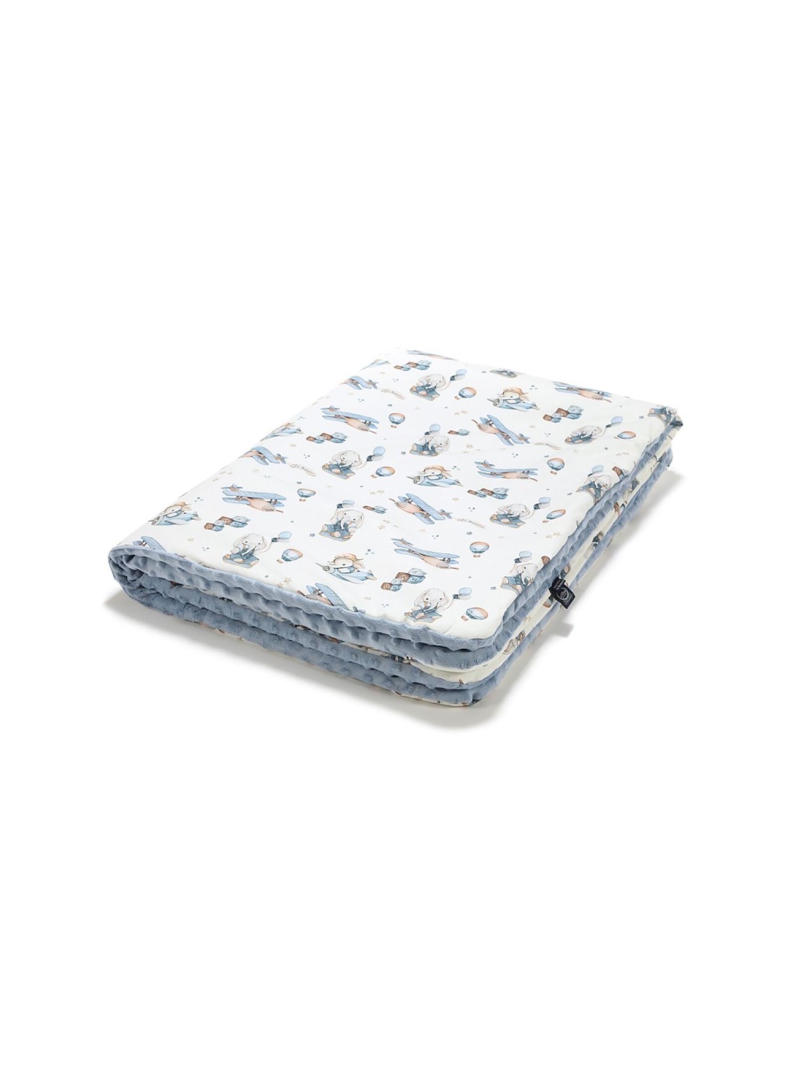 CRADDLE BLANKET (80Χ100) SIMBO WIND BLUE