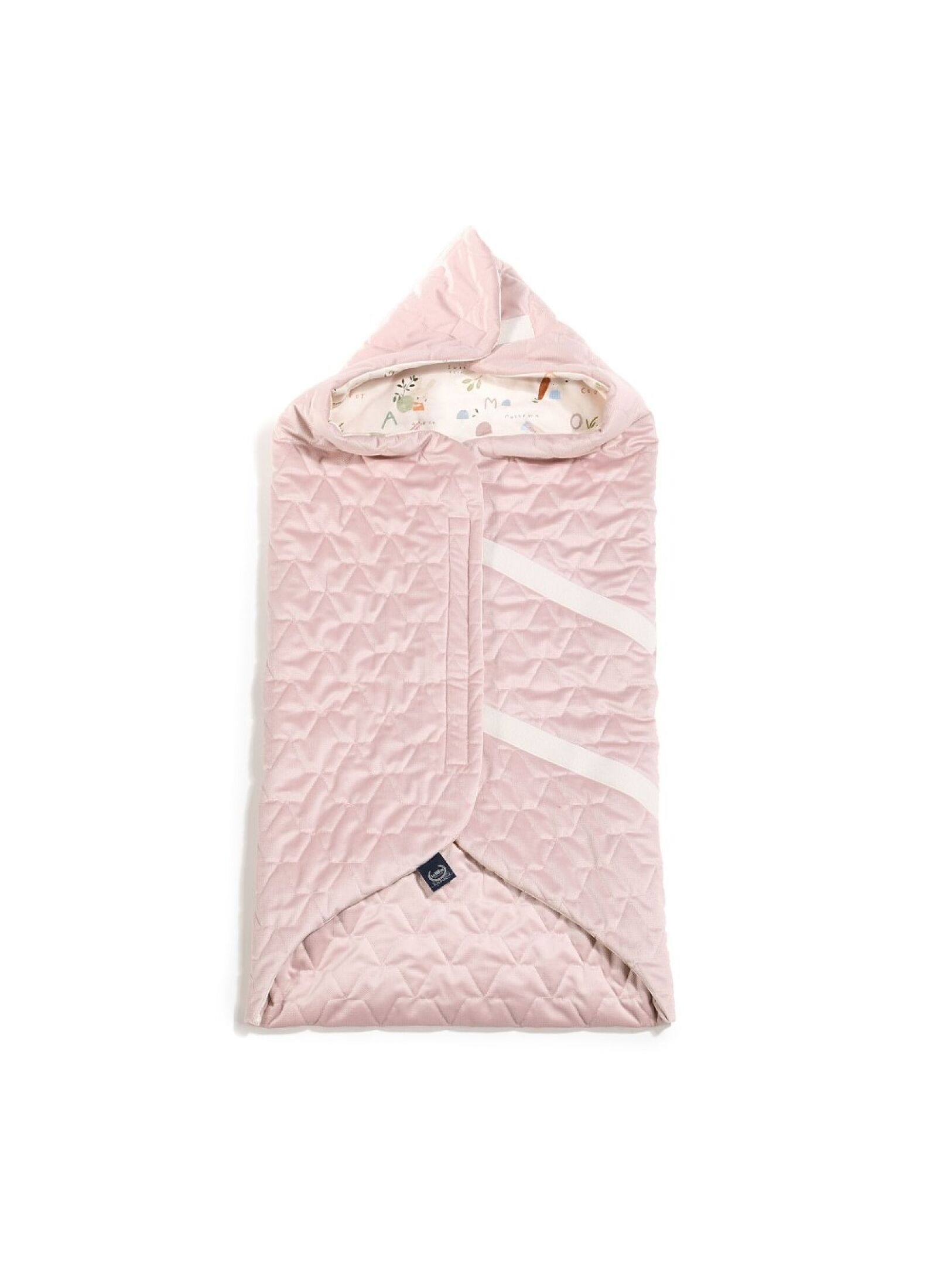CAR SEAT BLANKET ROSSIE SMOKE ROSE MULTI