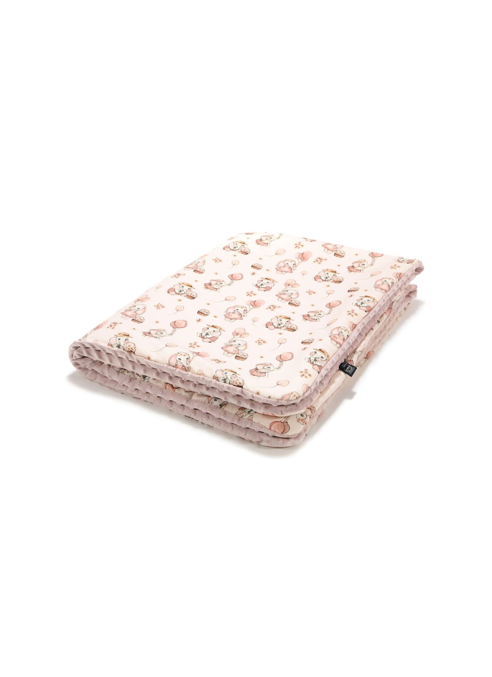 CRIB BLANKET (110X140) ROSSIE SMOKE ROSE