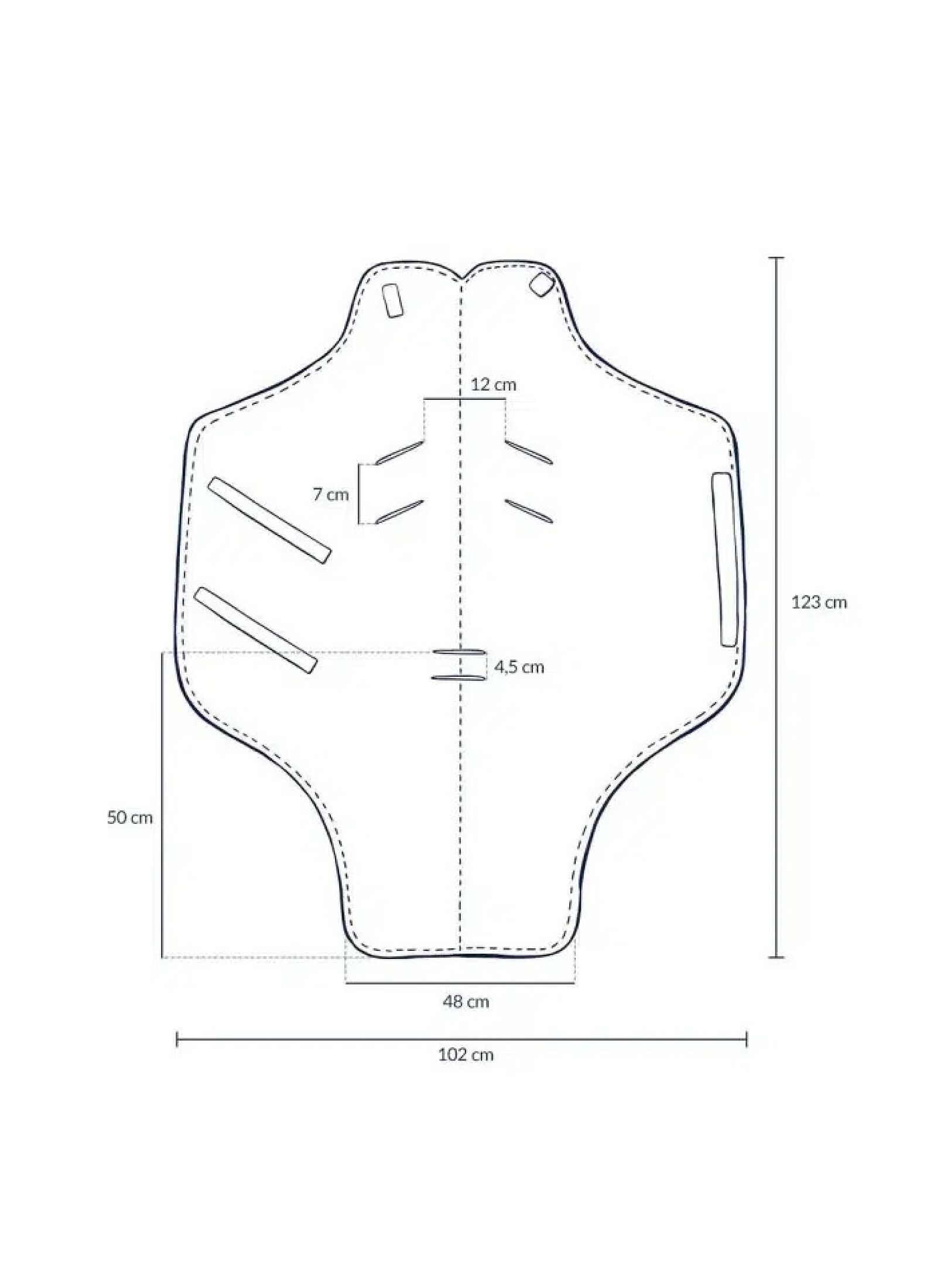 CAR SEAT BLANKET BANDANA CREAM