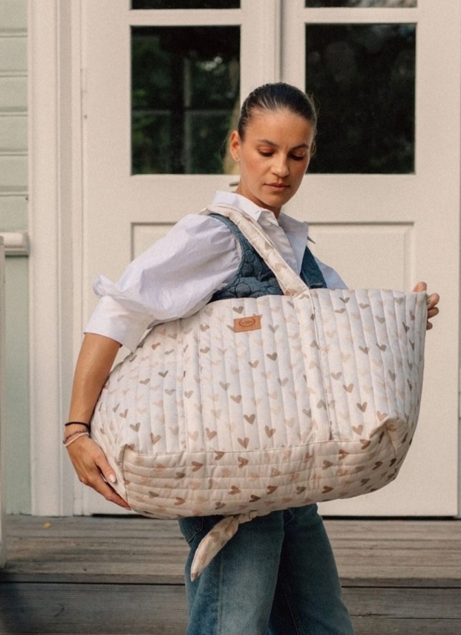 TRAVEL BAG LEOPARD CREAM