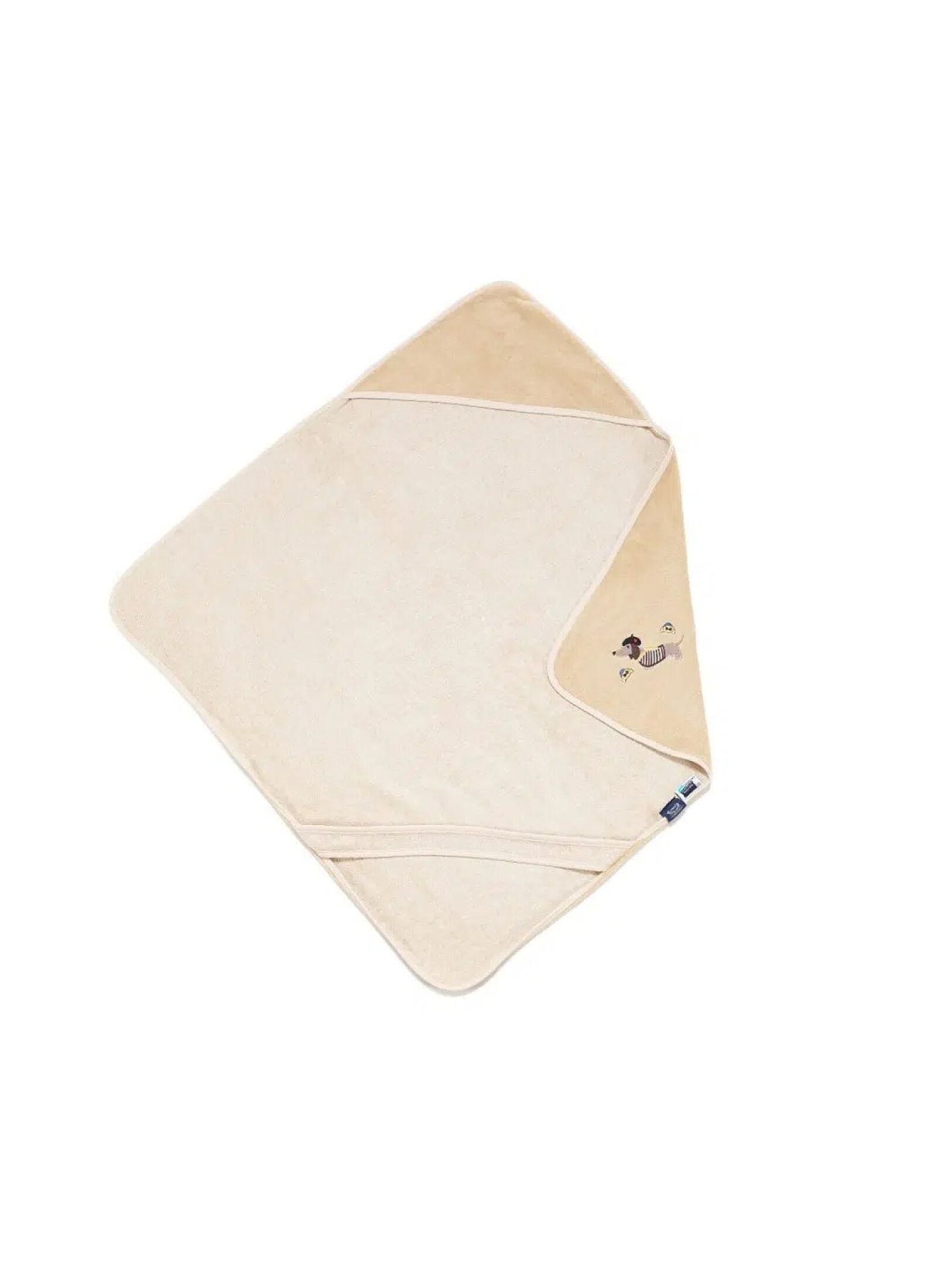 BABY CUDDLE N DRY TOWEL BAMBOO PIERRE THE DOG SAND