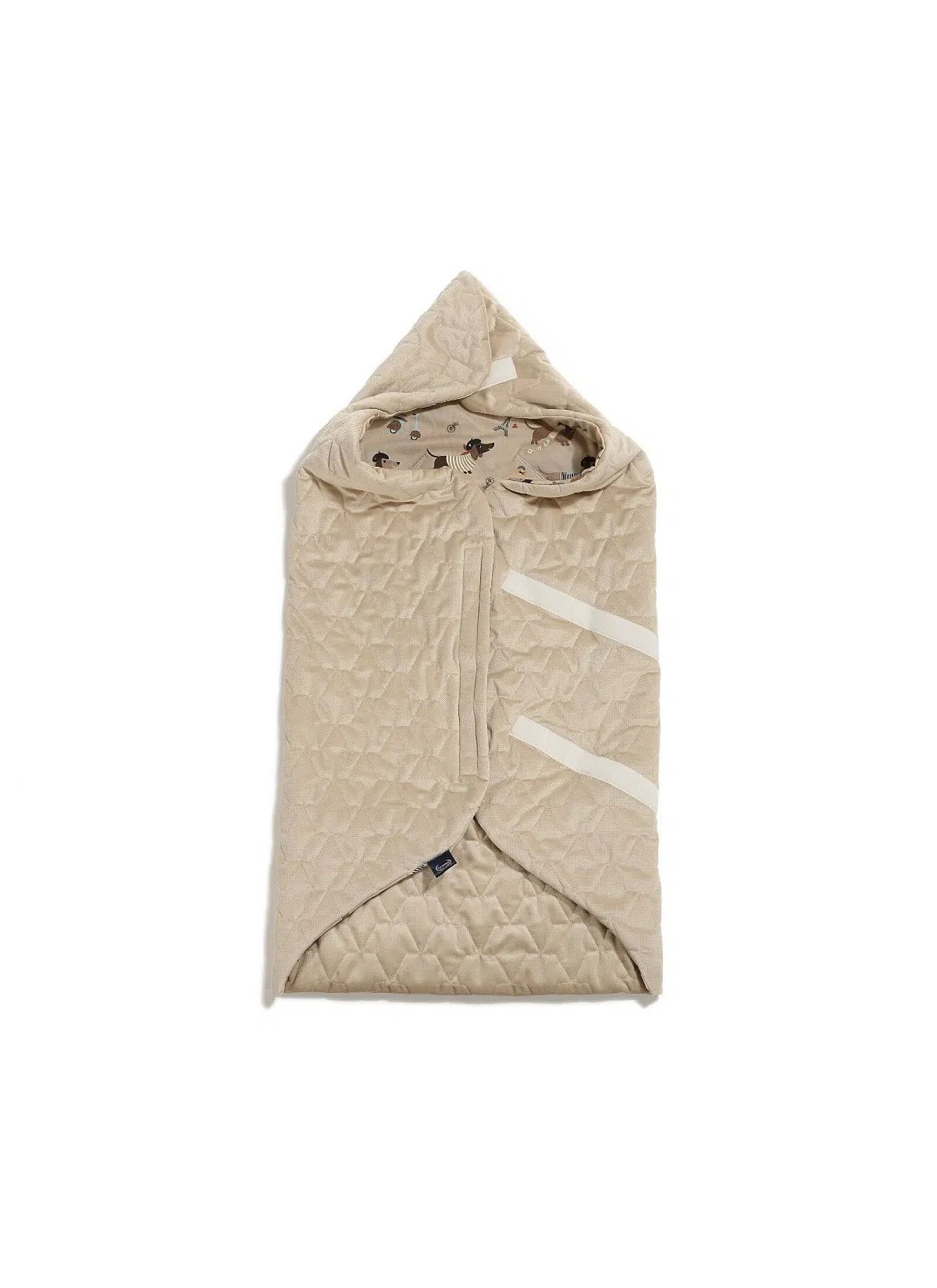 CAR SEAT BLANKET PIERRE THE DOG SAND MULTI