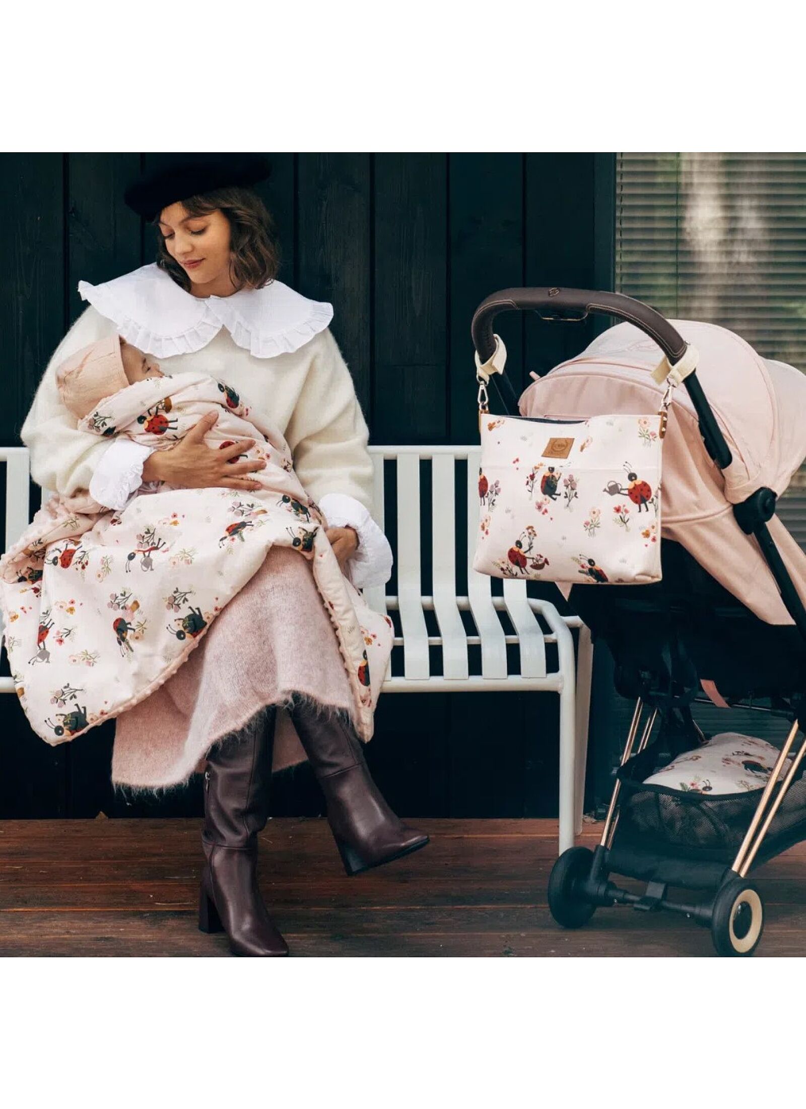 CRIB BLANKET (110X140) MIRELLA POWDER PINK