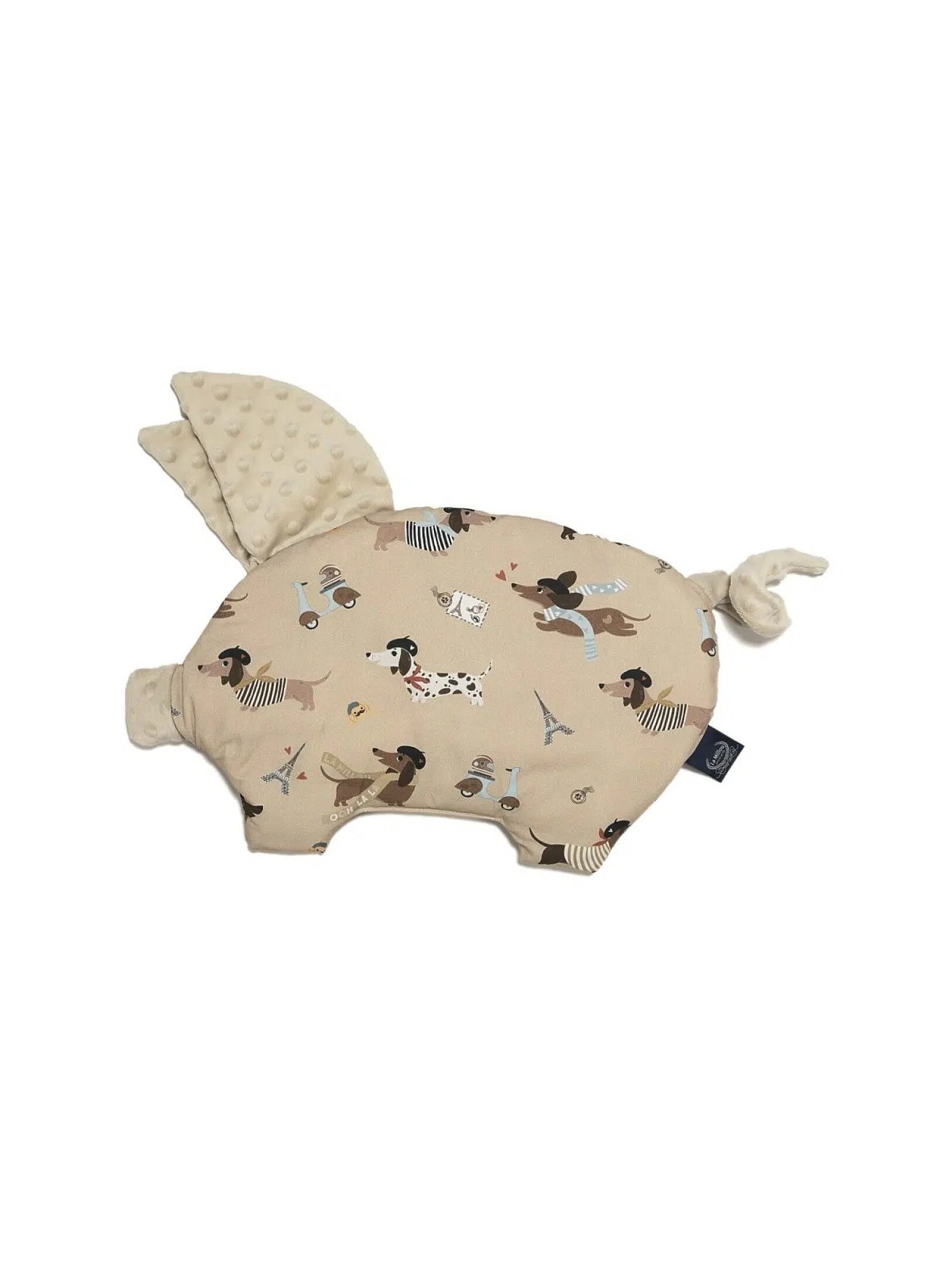 BABY PILLOW SLEEPY PIG PIERRE THE DOG SAND