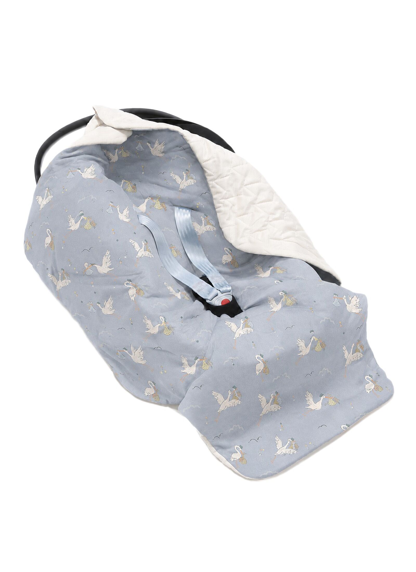 CAR SEAT BLANKET BEBE MIGNON BLUE