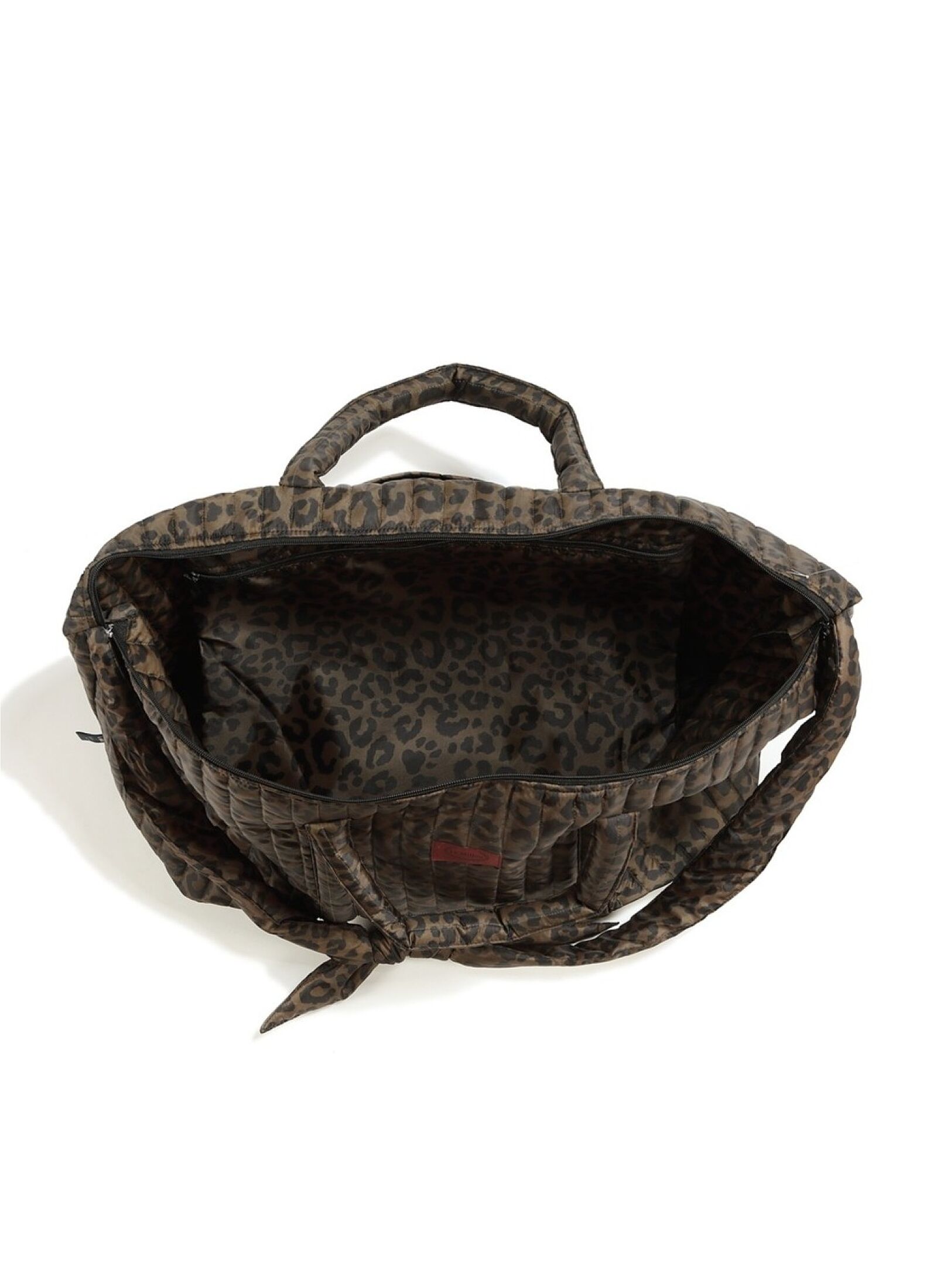 TRAVEL BAG LEOPARD CHOCO