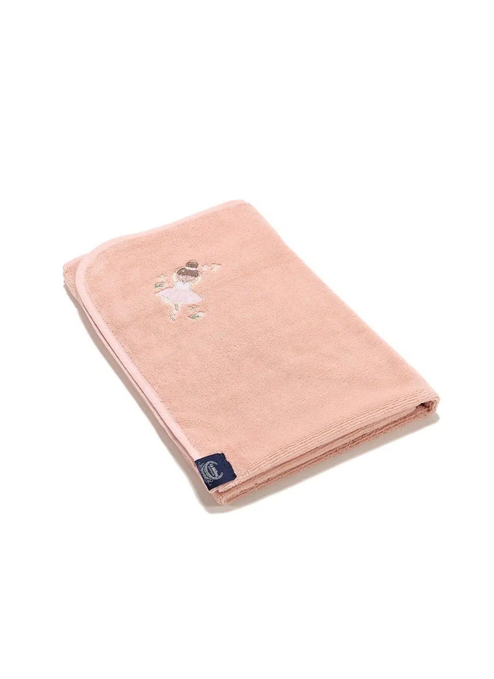 BABY CUDDLE N DRY TOWEL BAMBOO PINK BALLERINE