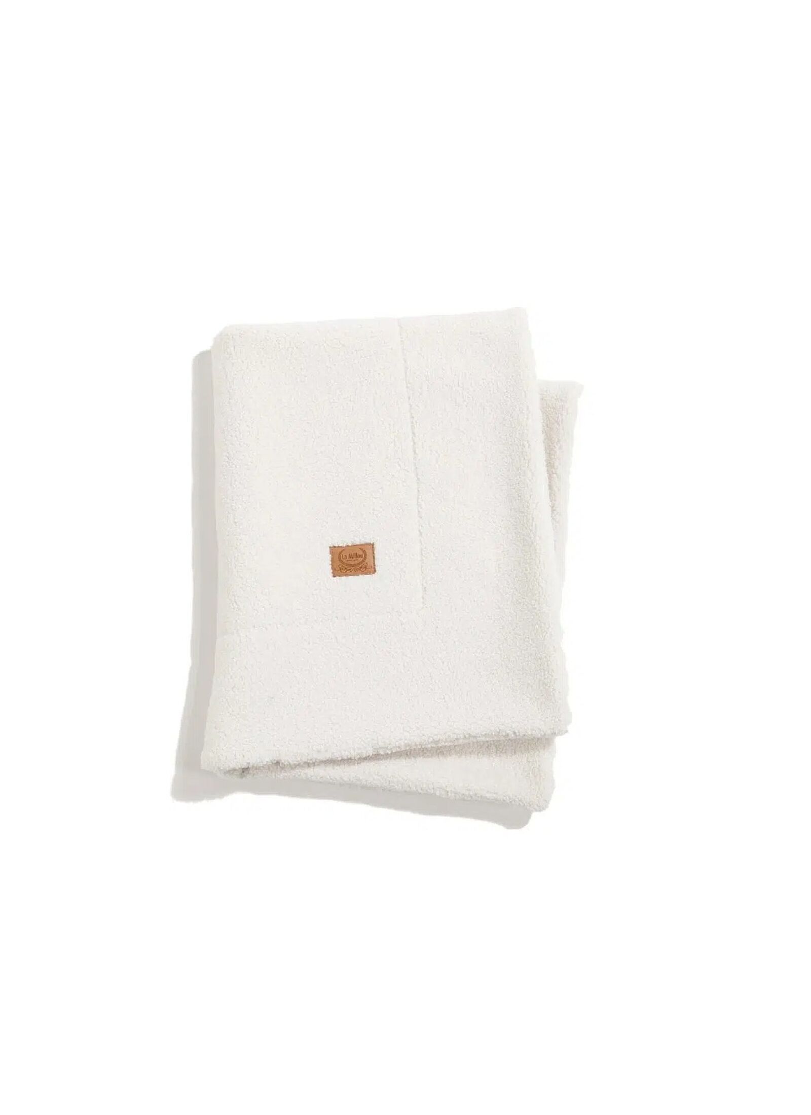 CRADDLE BLANKET (80X100) TEDDY CREAM