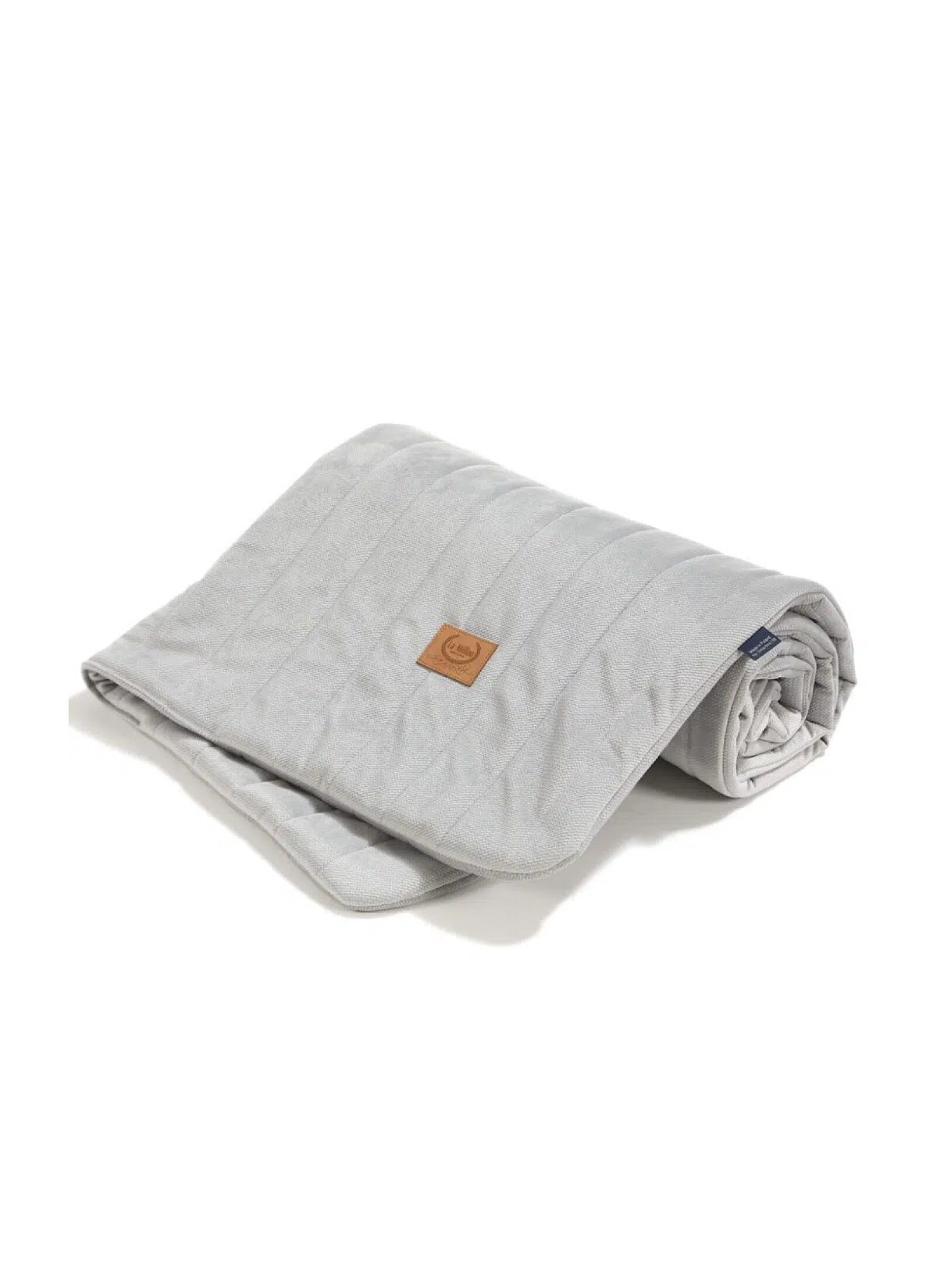 CRIB BLANKET (110X140) VELVET GREY