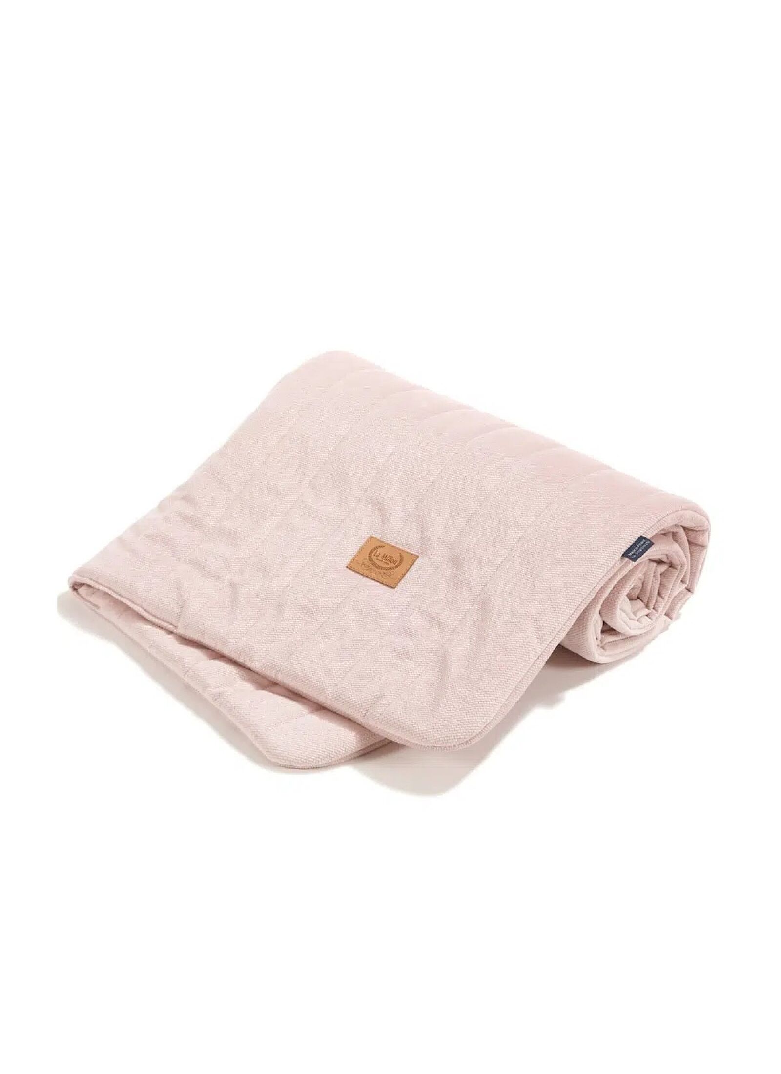 CRADDLE BLANKET (80X100) VELVET SMOKE ROSE