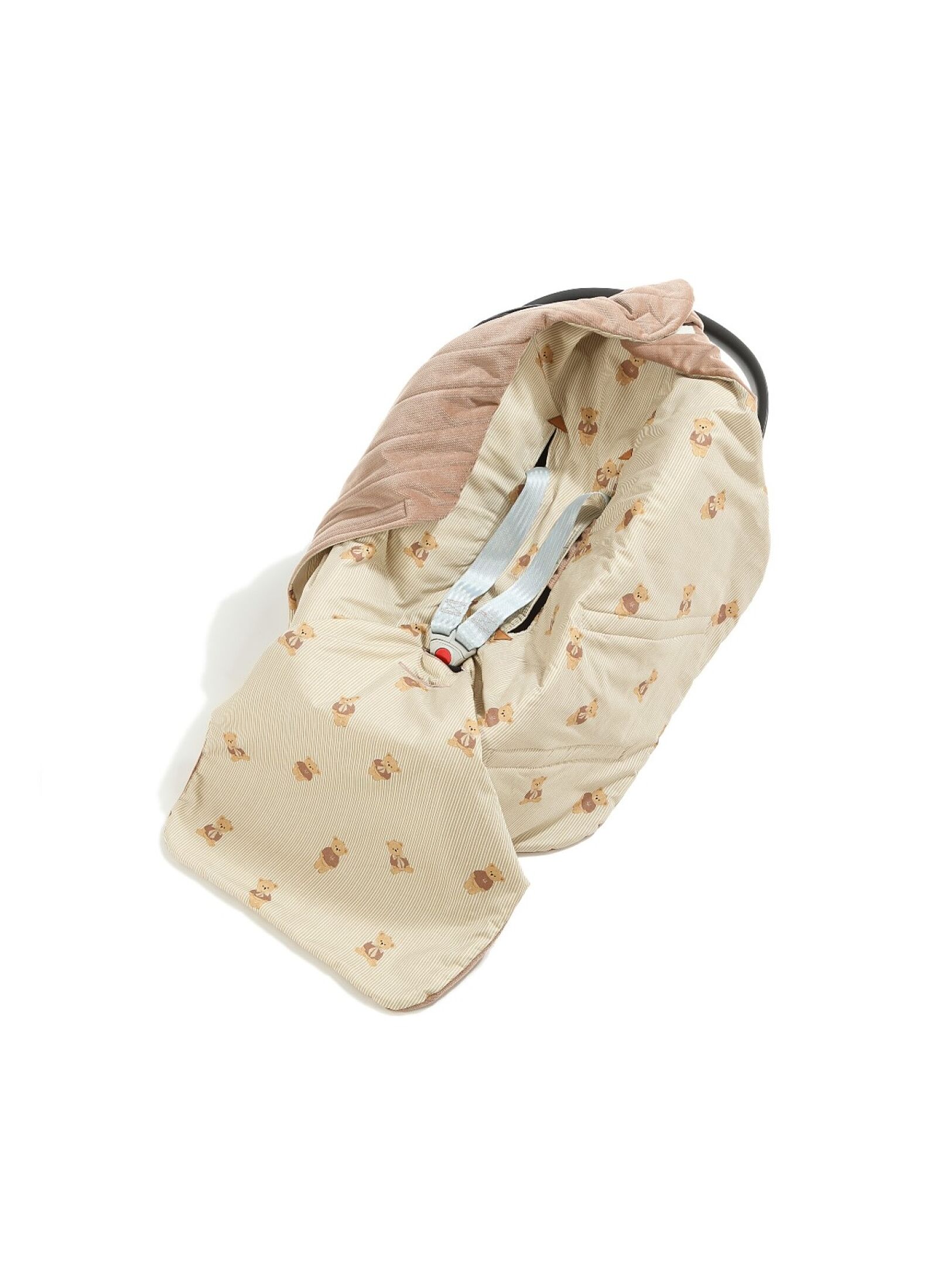 CAR SEAT BLANKET BABY BEAR MULTI