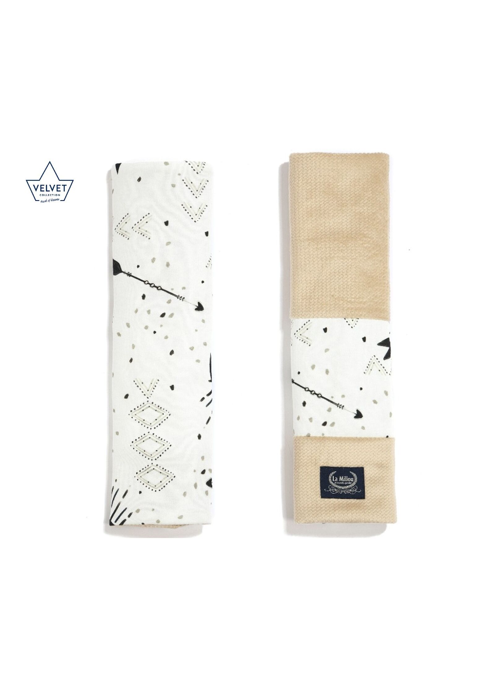 SEAT BELT COVER BRIGHT LUNA VELVET SAND