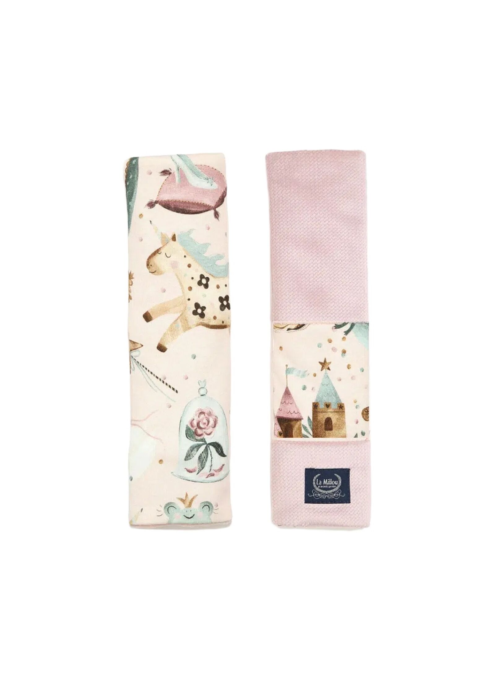 SEAT BELT COVER PRINCESS VELVET SMOKE ROSE