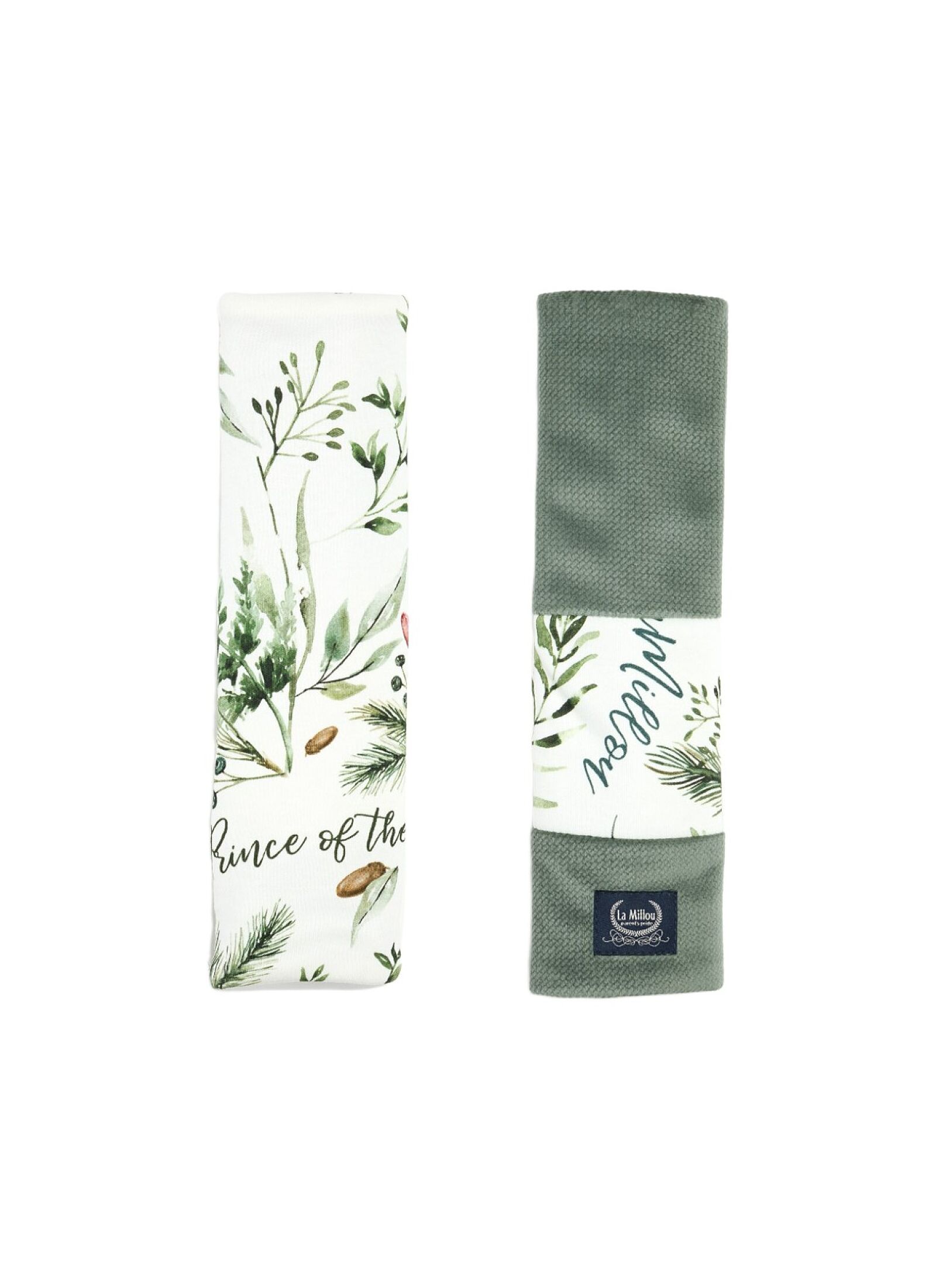 SEAT BELT COVER FOREST VELVET KHAKI