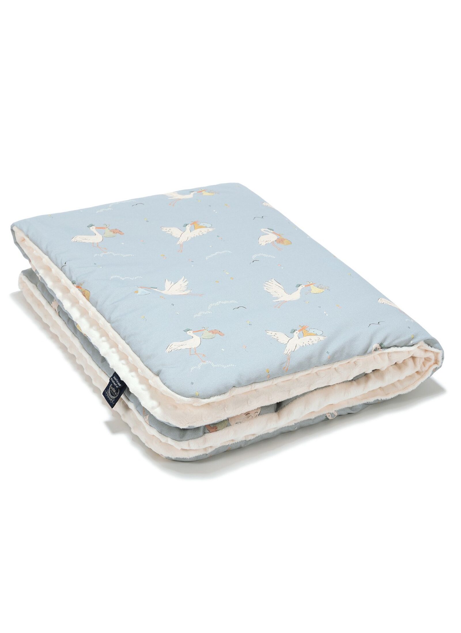 CRADDLE BLANKET (80X100) BEBE MIGNON BLUE