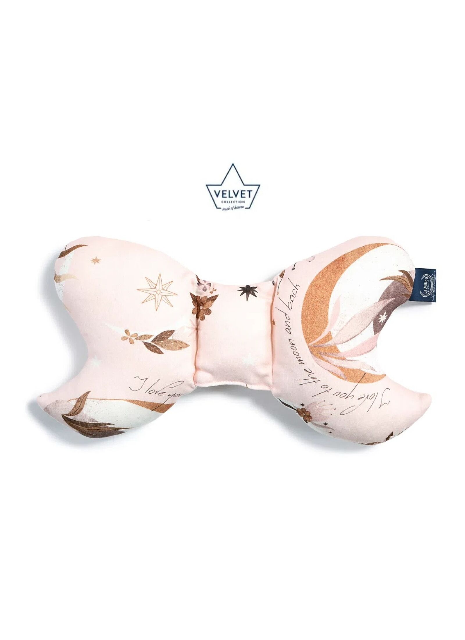 BABY PILLOW ANGEL'S WINGS FLY ME TO THE MOON NUDE RAFAELLO