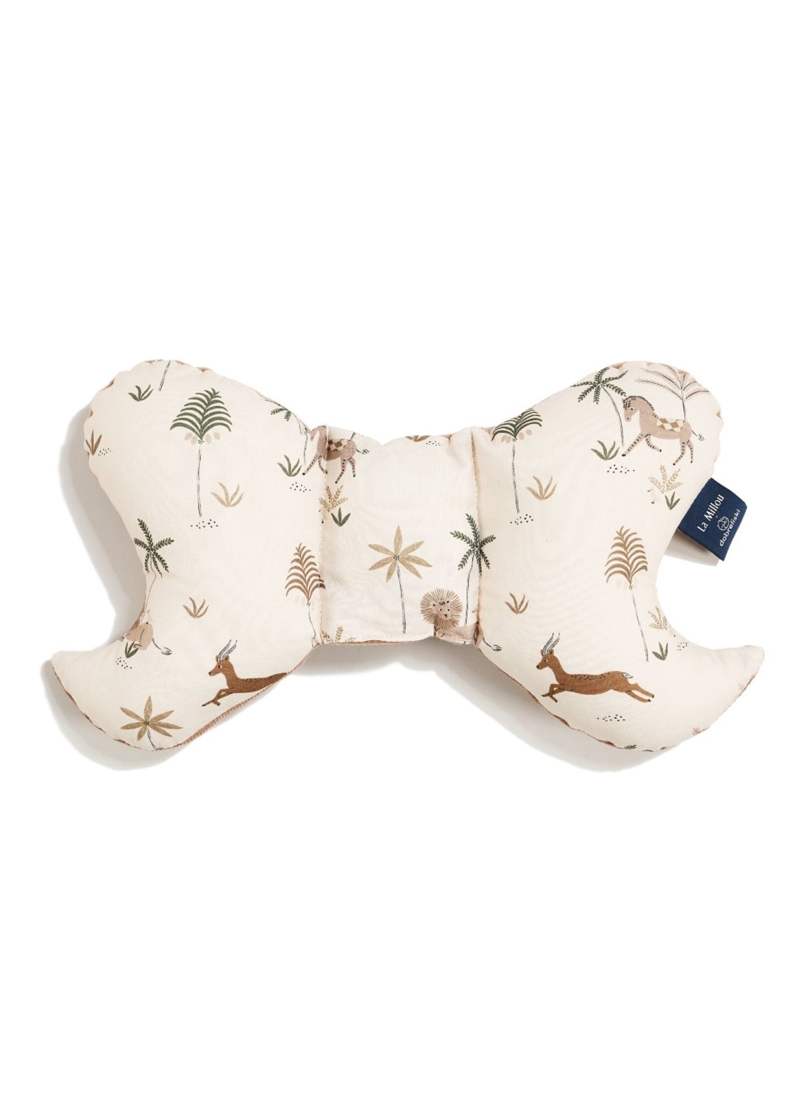 BABY PILLOW ANGEL'S WINGS LITTLE SAVANNAH VELVET MOCCA