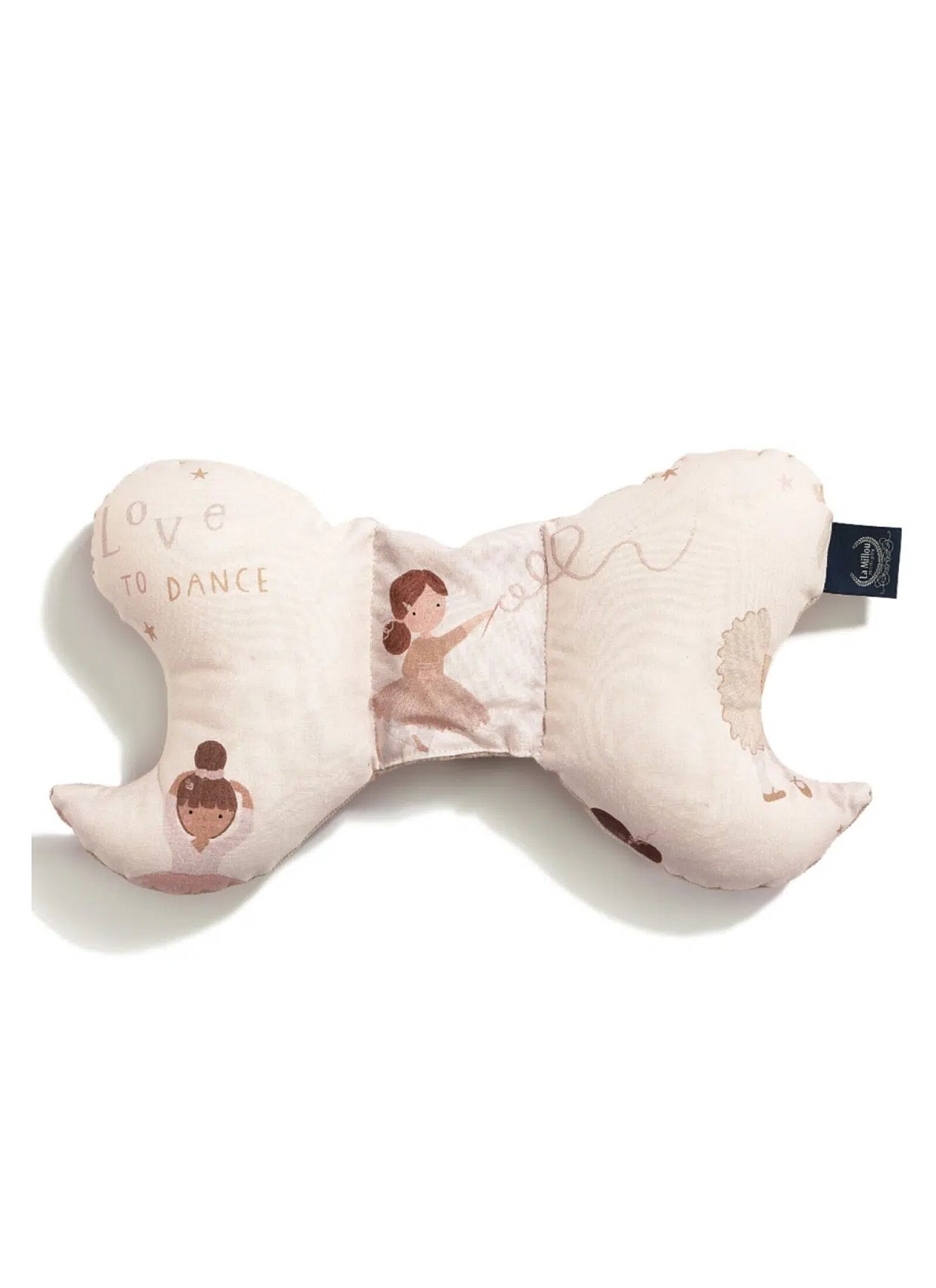 BABY PILLOW ANGEL'S WINGS BALLERINE VELVET SAND