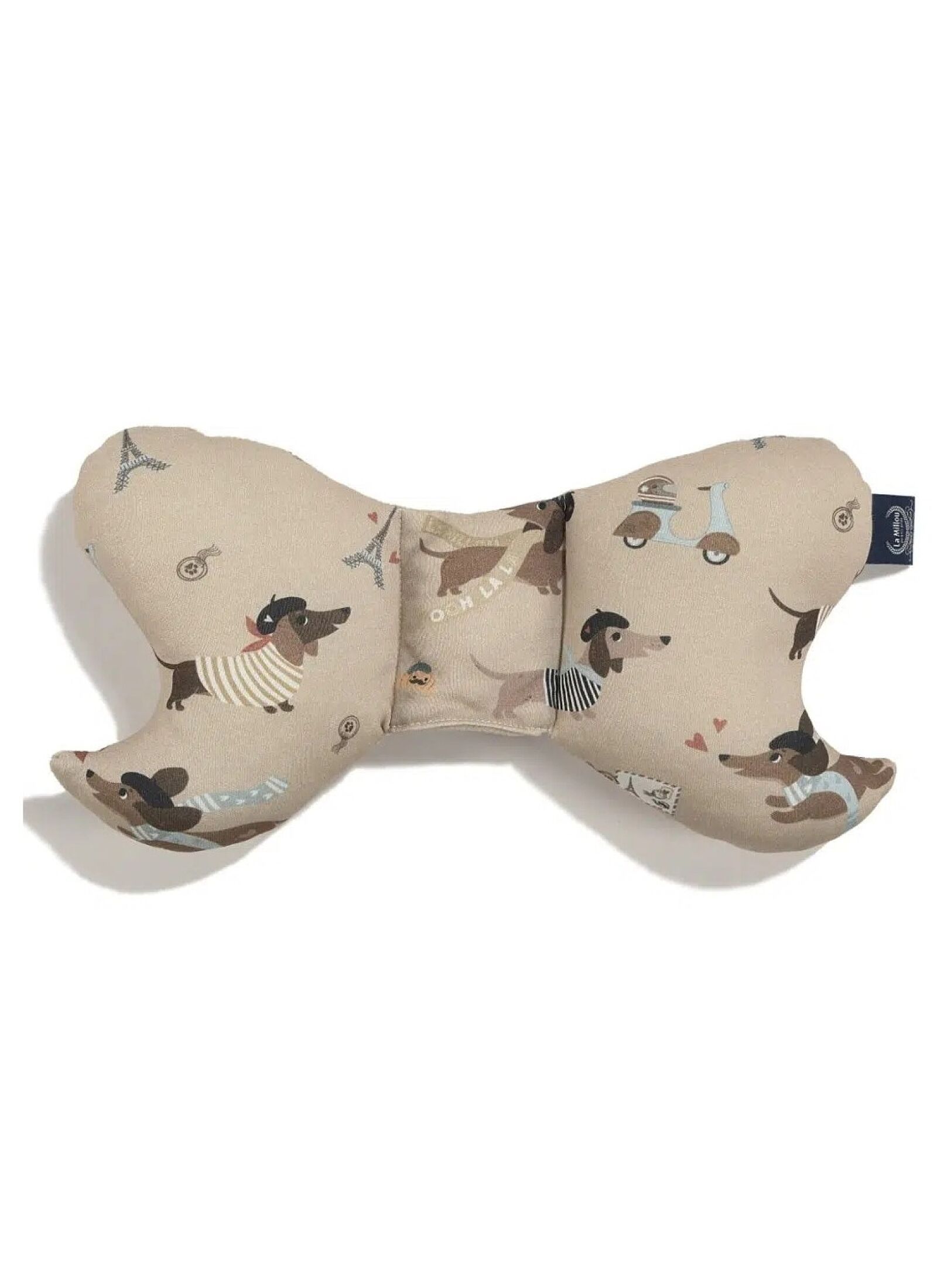 BABY PILLOW ANGEL'S WINGS PIERRE THE DOG SAND