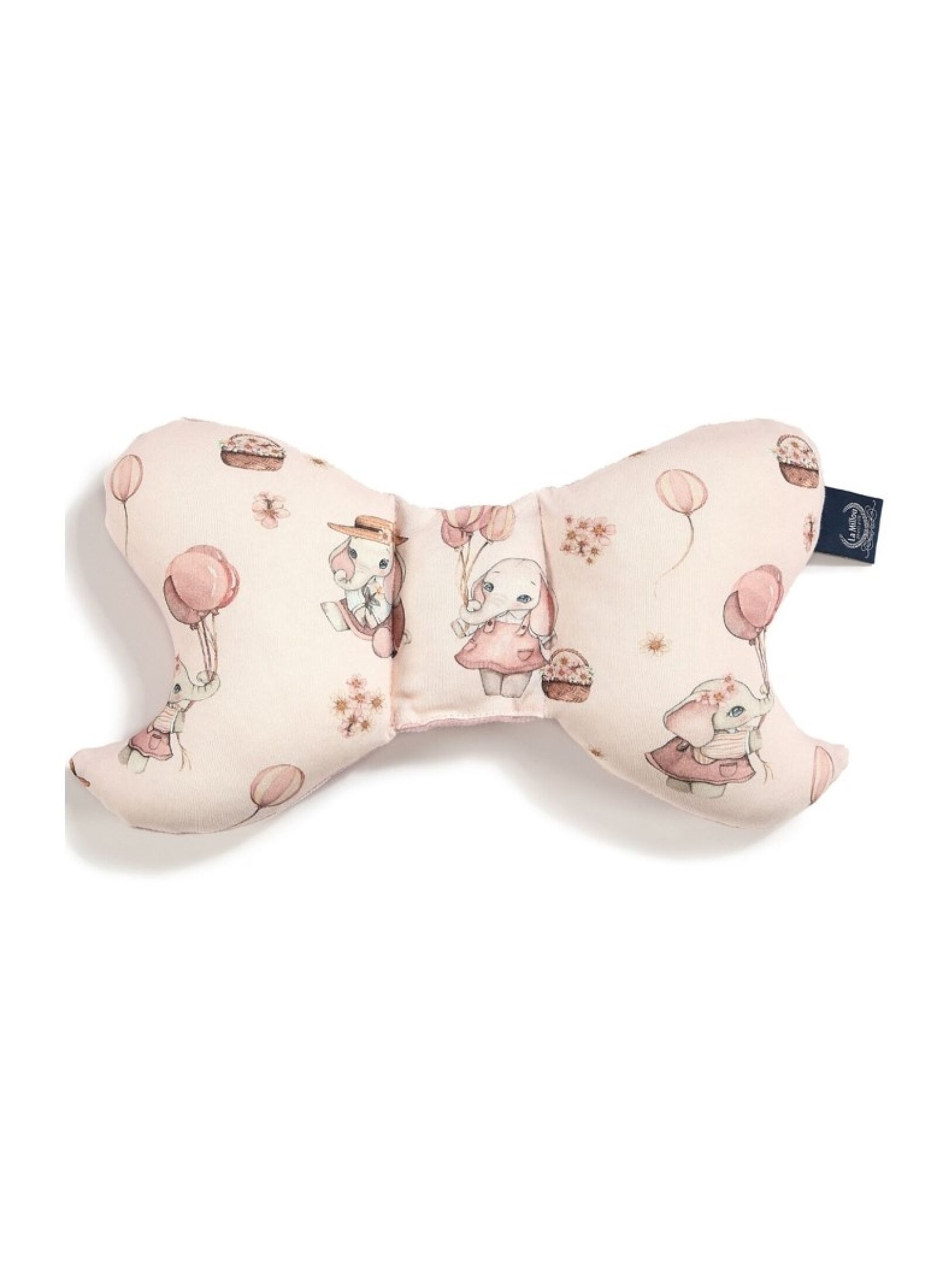 BABY PILLOW ANGEL'S WINGS ROSSIE VELVET SMOKE ROSE