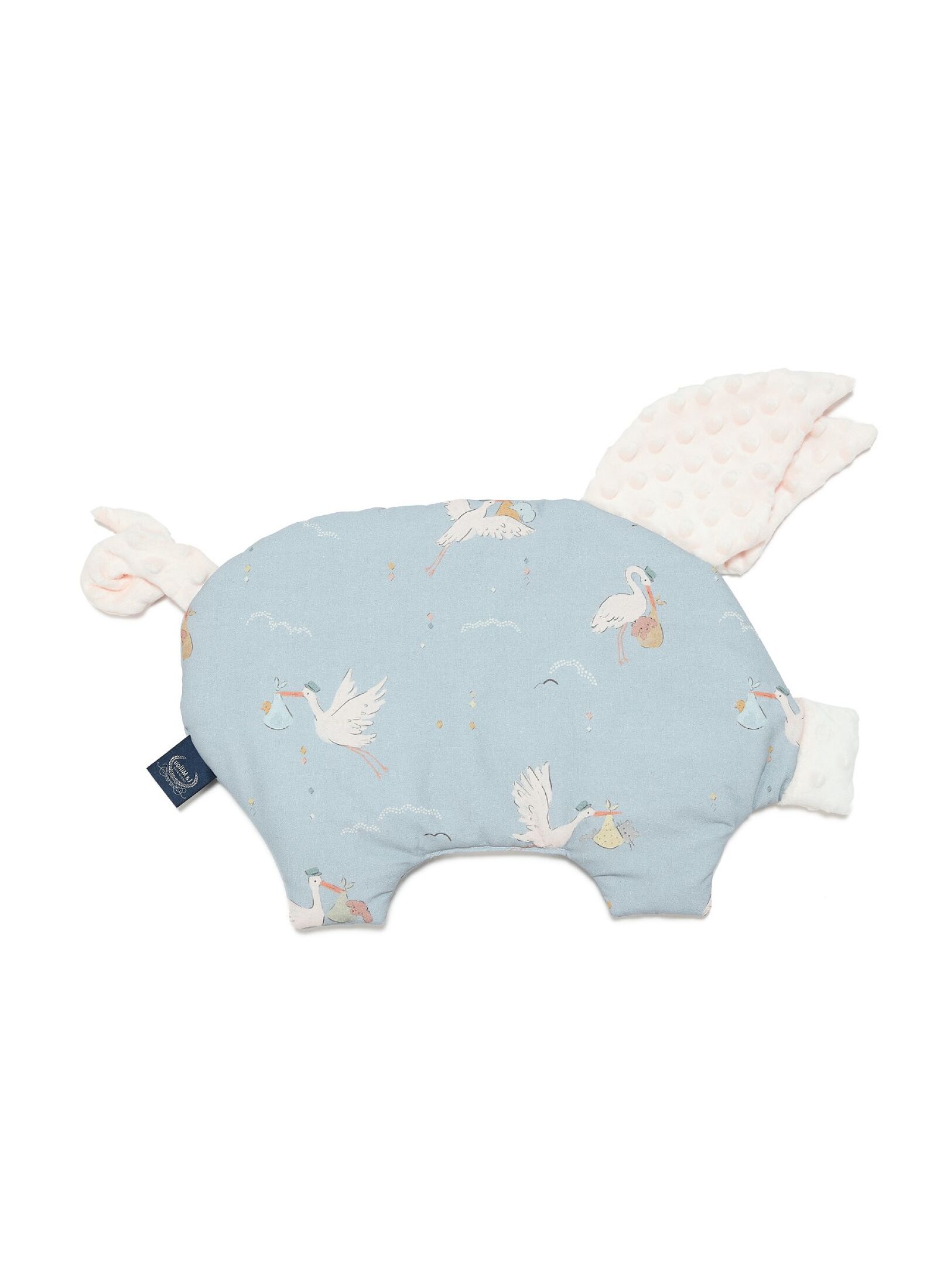 BABY PILLOW SLEEPY PIG BEBE MIGNON BLUE