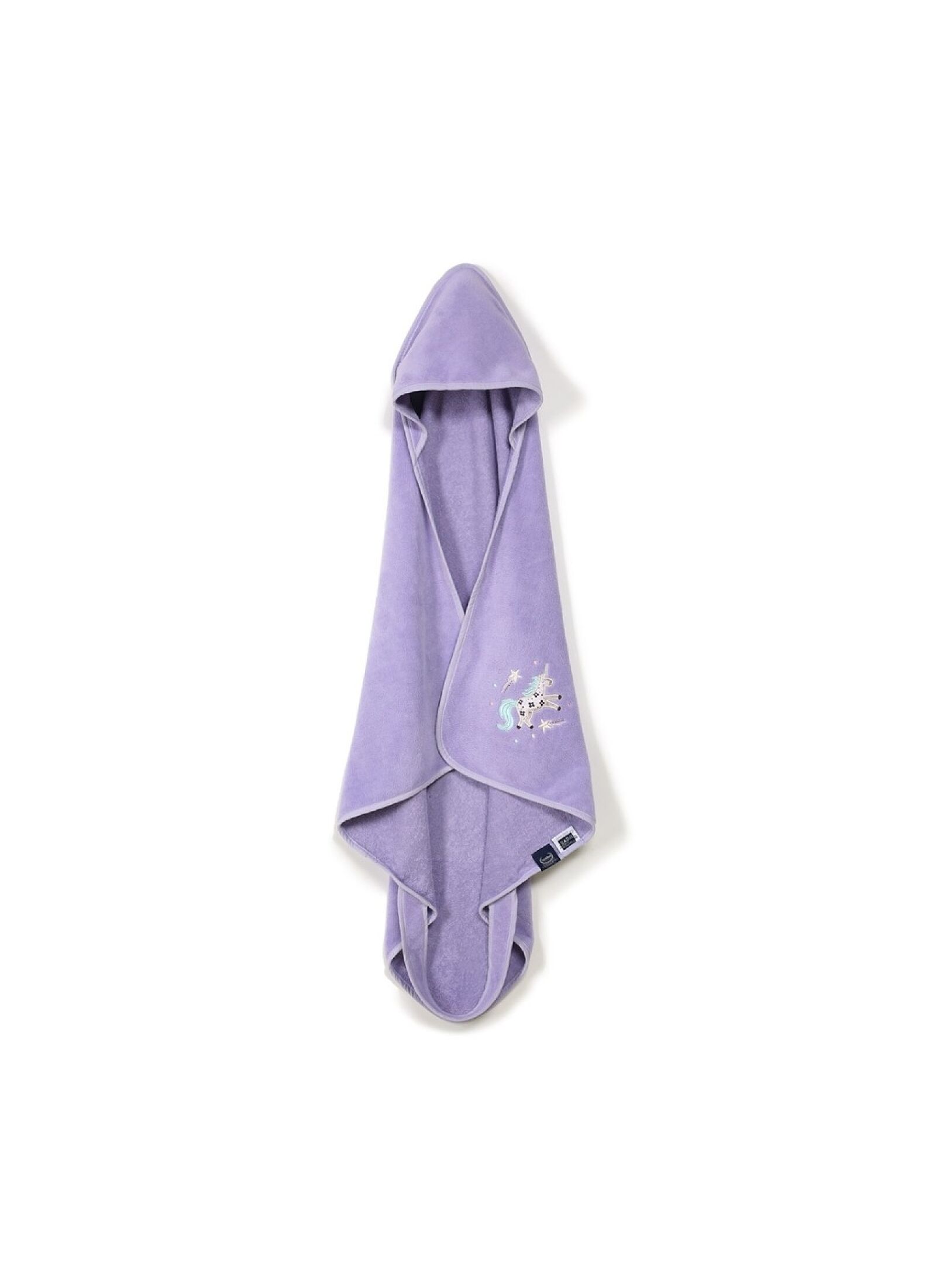 BABY CUDDLE N DRY TOWEL BAMBOO LADY UNICORN PURPLE