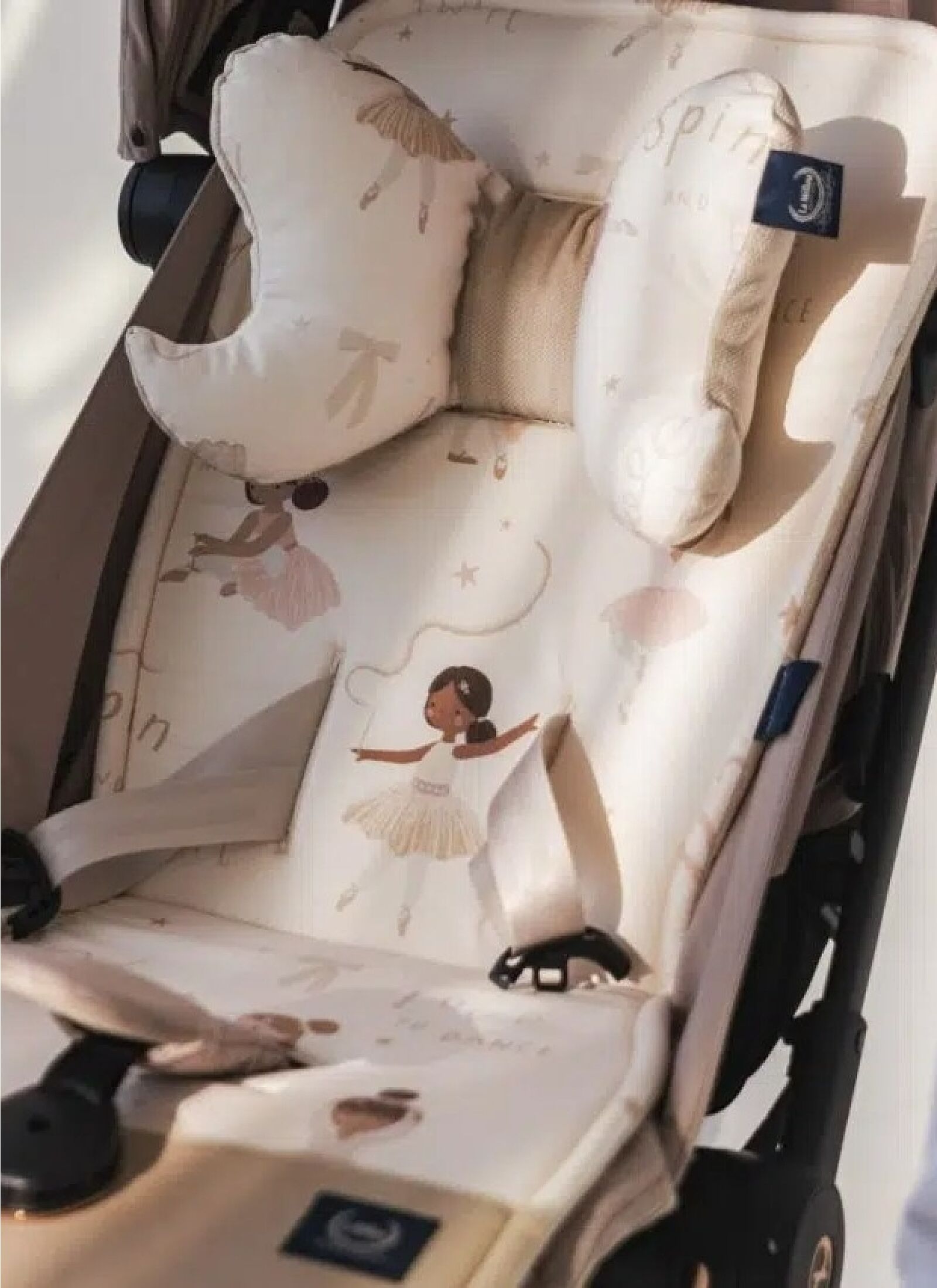 STROLLER PAD BALLERINE VELVET SAND CLASSIC