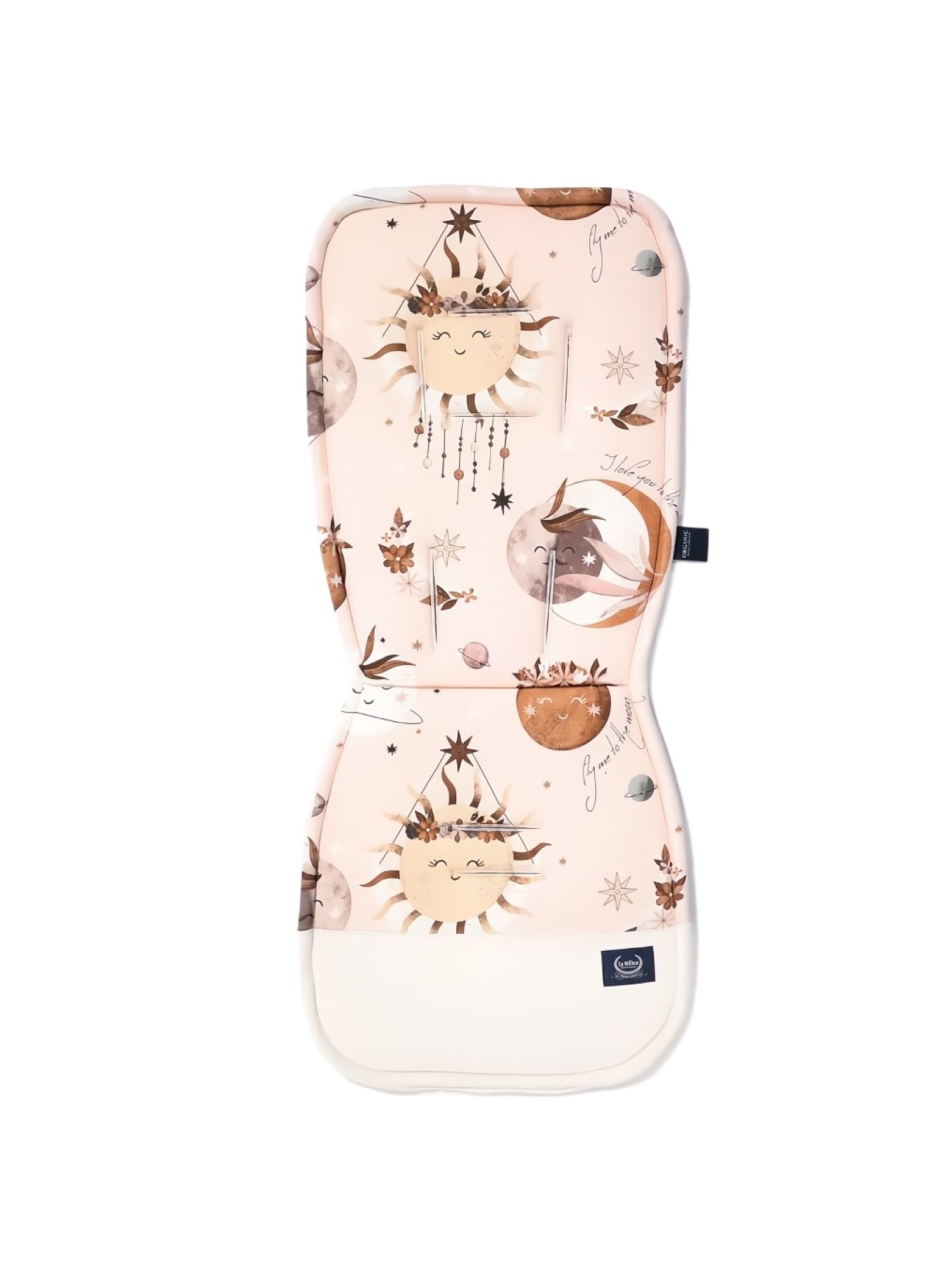 STROLLER PAD FLY ME TO THE MOON NUDE VELVET RAFAELLO CLASSIC