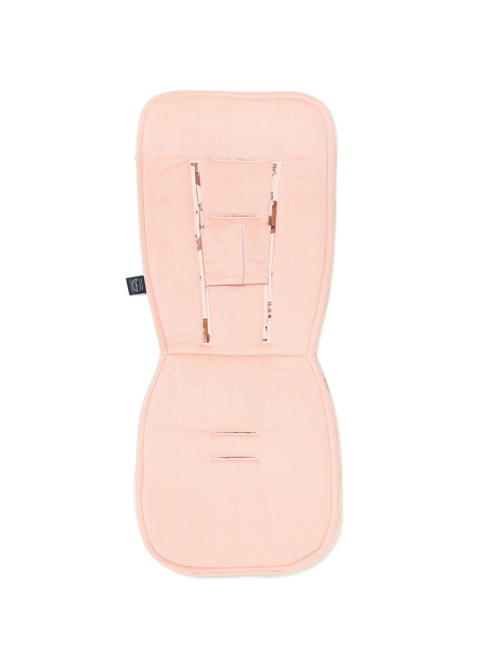 STROLLER PAD MOO MEADOW VELVET POWDER PINK MULTI