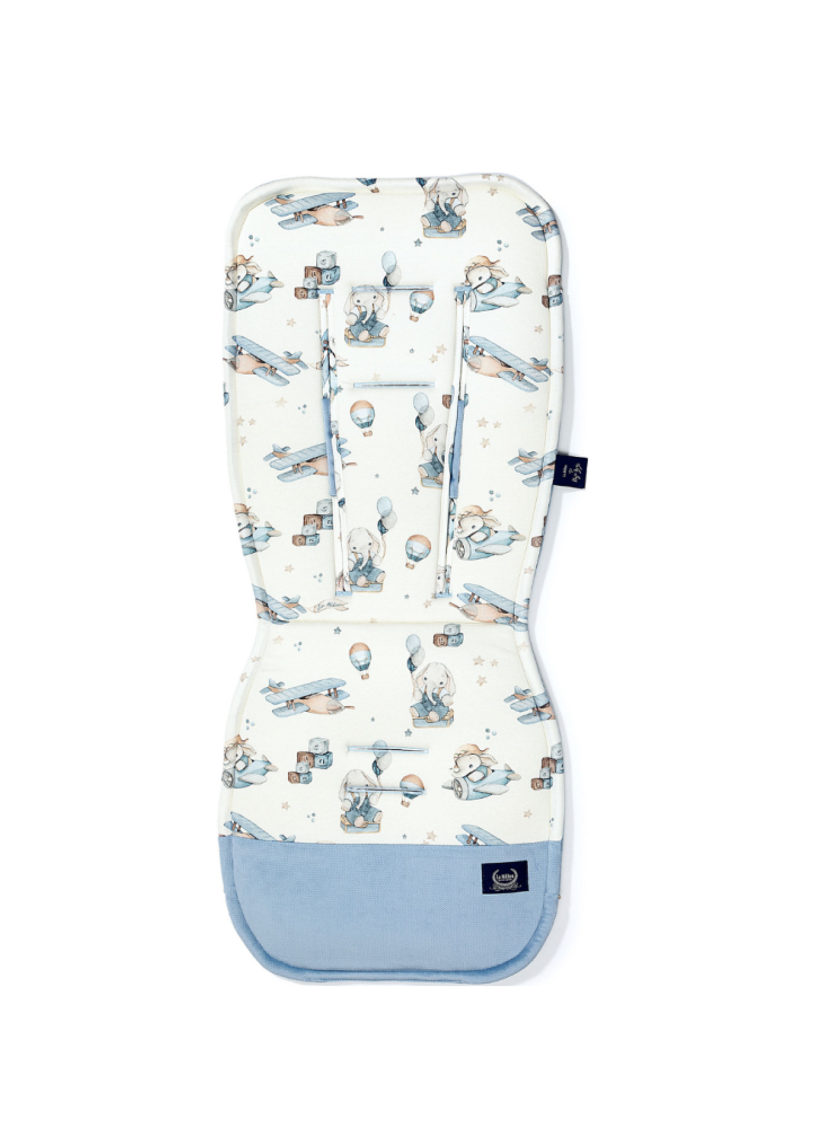 STROLLER PAD SIMBO VELVET WIND BLUE MULTI